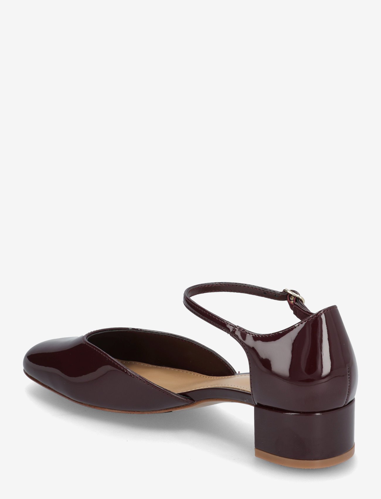Mango - Patent heeled shoes - særlige begivenheder - dark red - 3