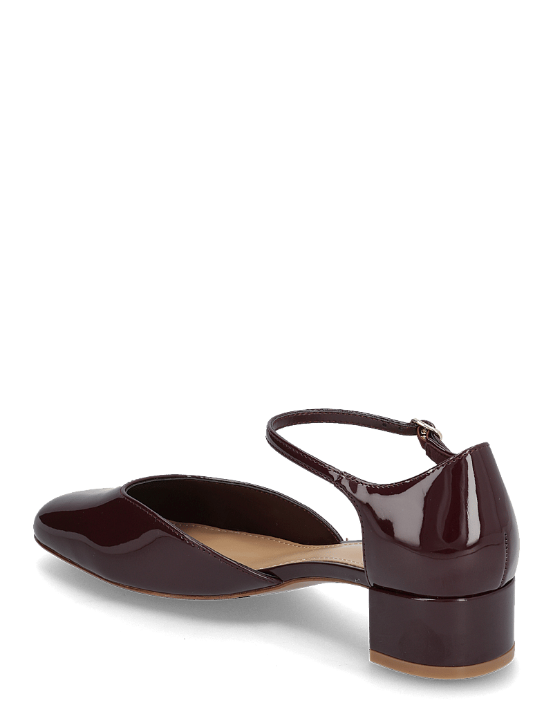 Mango - Patent heeled shoes - særlige begivenheder - dark red - 3