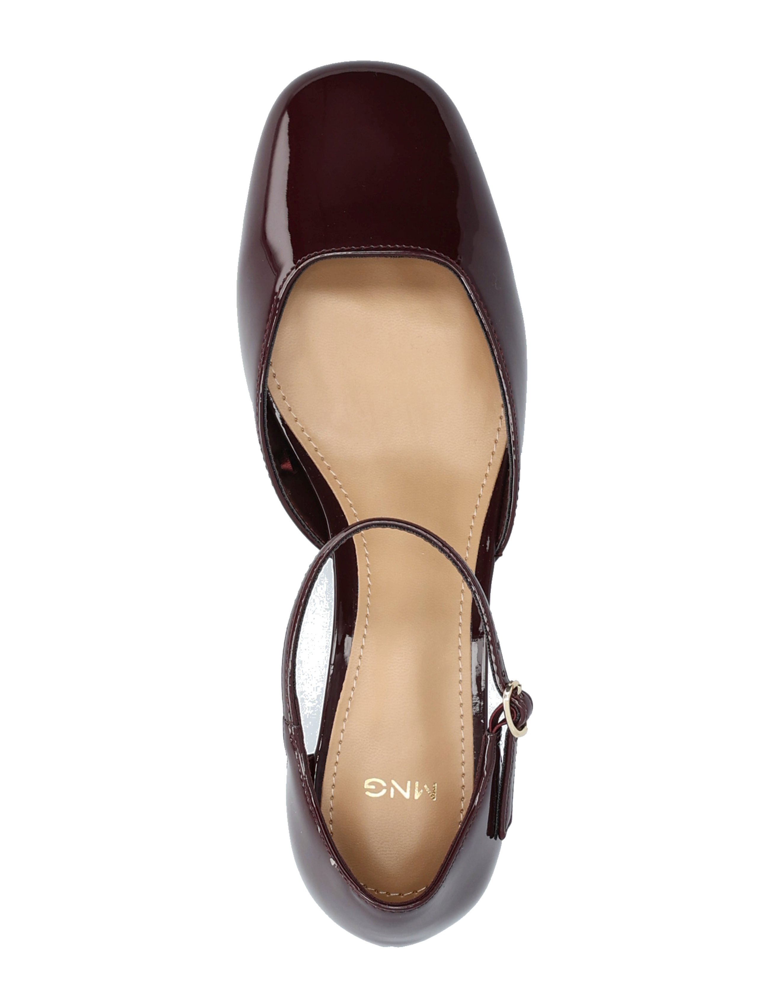 Mango - Patent heeled shoes - dark red - 4
