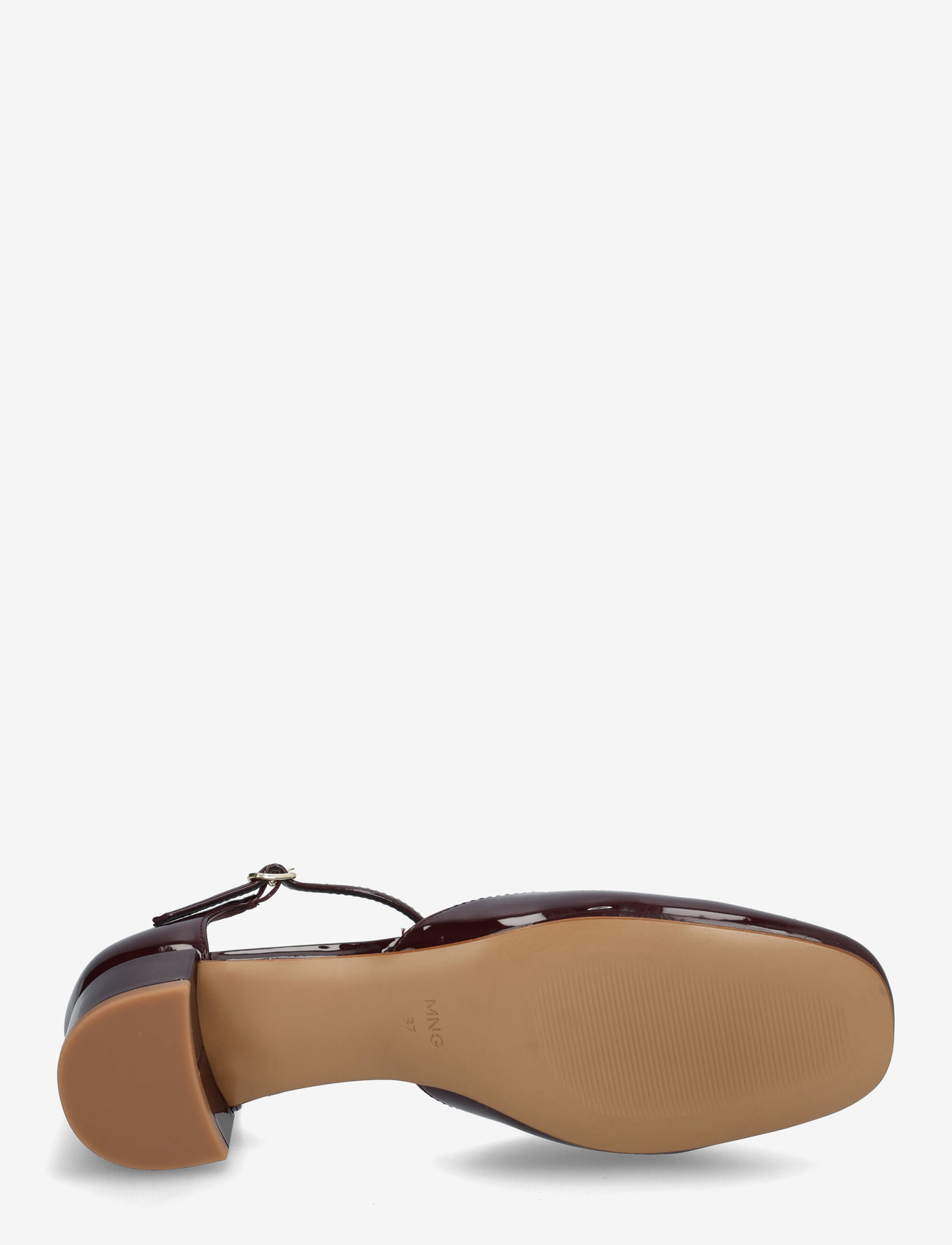 Mango - Patent heeled shoes - særlige begivenheder - dark red - 5