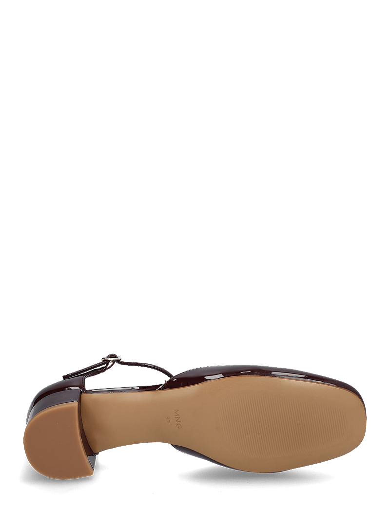 Mango - Patent heeled shoes - særlige begivenheder - dark red - 5
