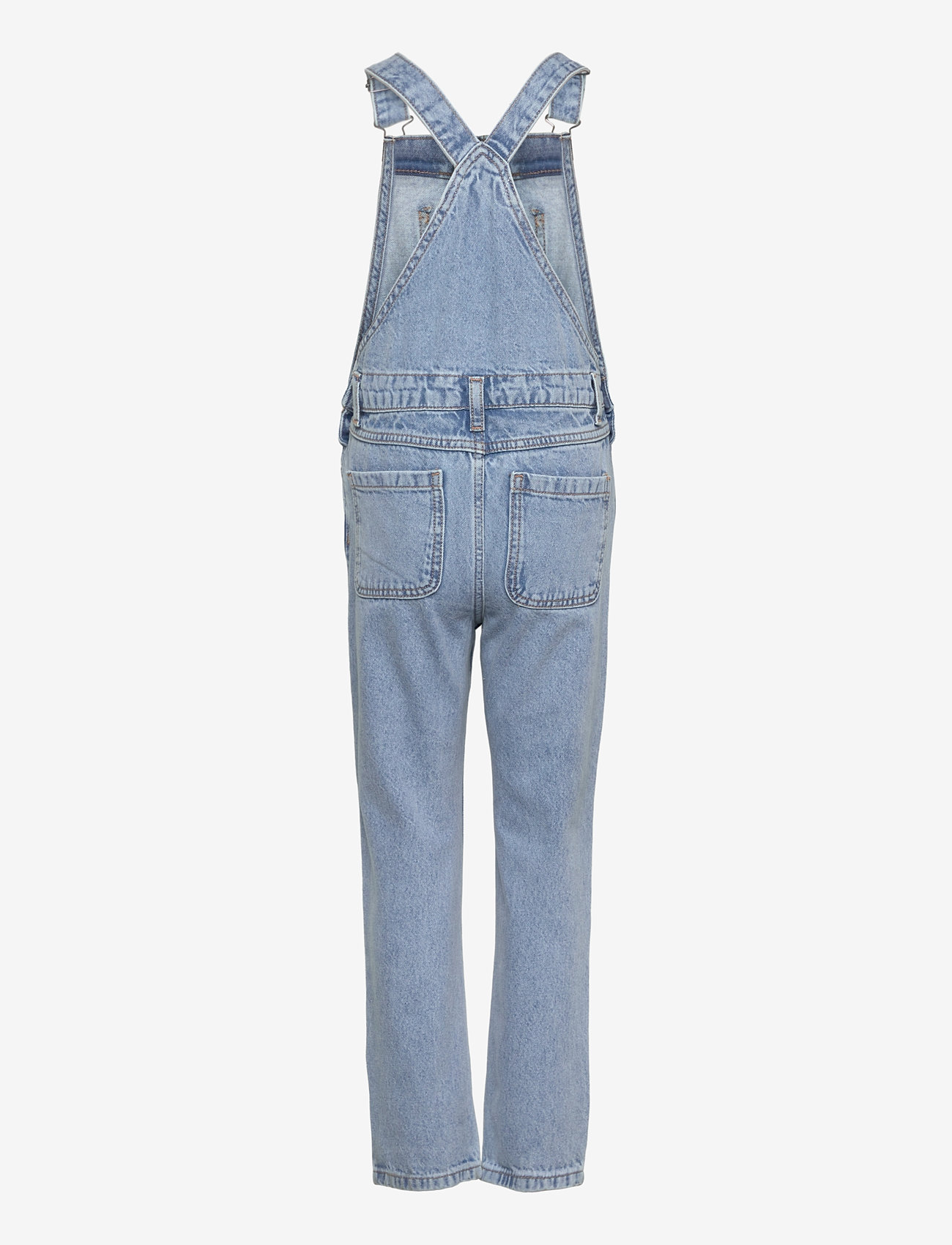 Mango - Long denim dungarees - open blue - 1
