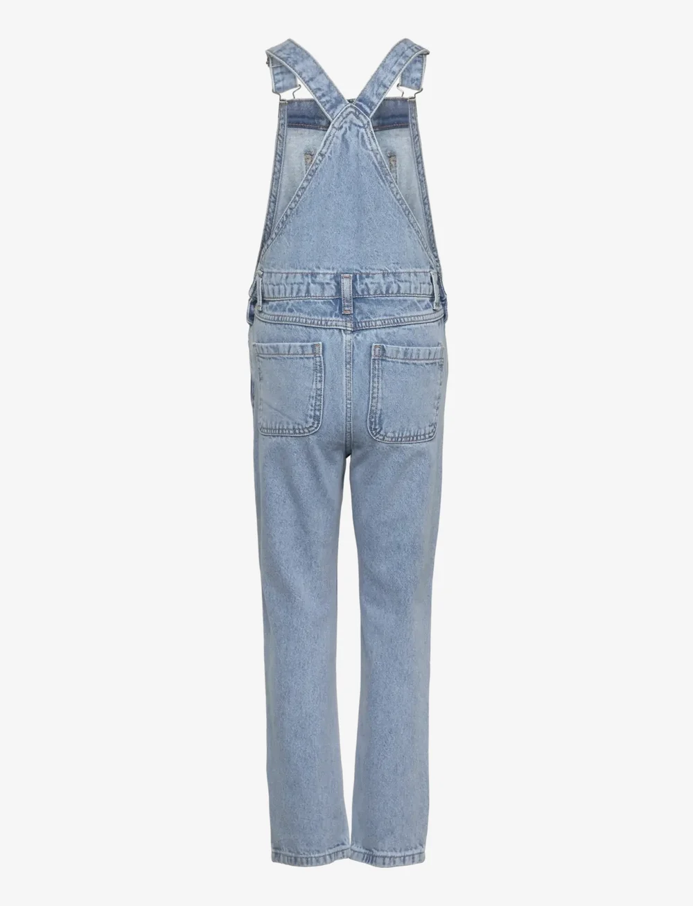 Mango - Long denim dungarees - overalls - open blue - 1