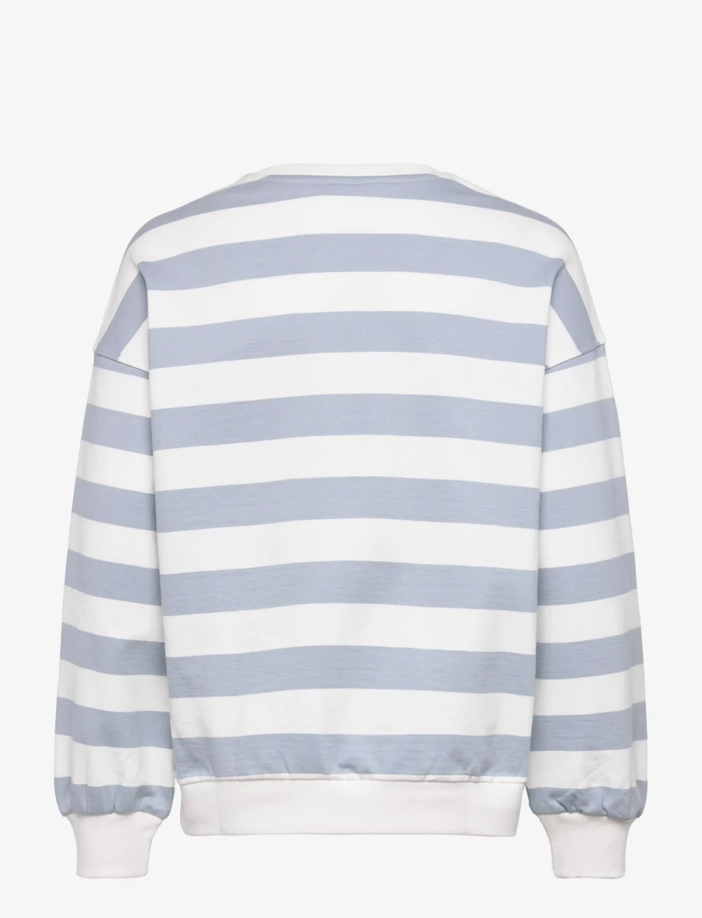 Mango - Striped cotton-blend sweatshirt - sweatshirts - lt-pastel blue - 1