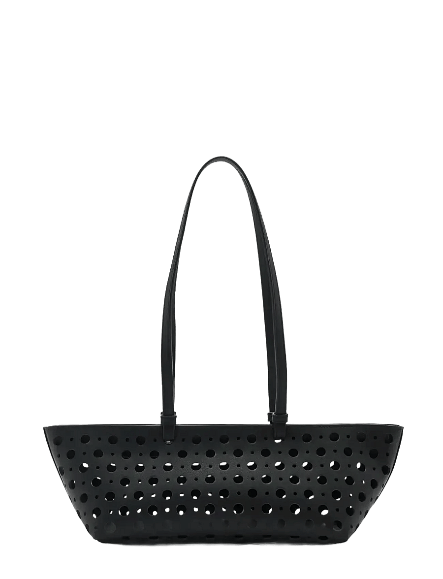 Mango - Die-cut shoulder bag - særlige begivenheder - black - 1