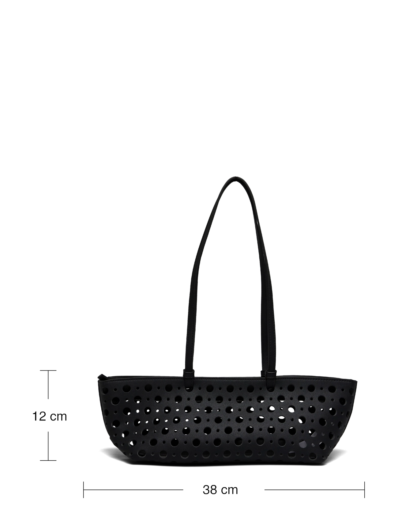 Mango - Die-cut shoulder bag - festkläder till outletpriser - black - 5
