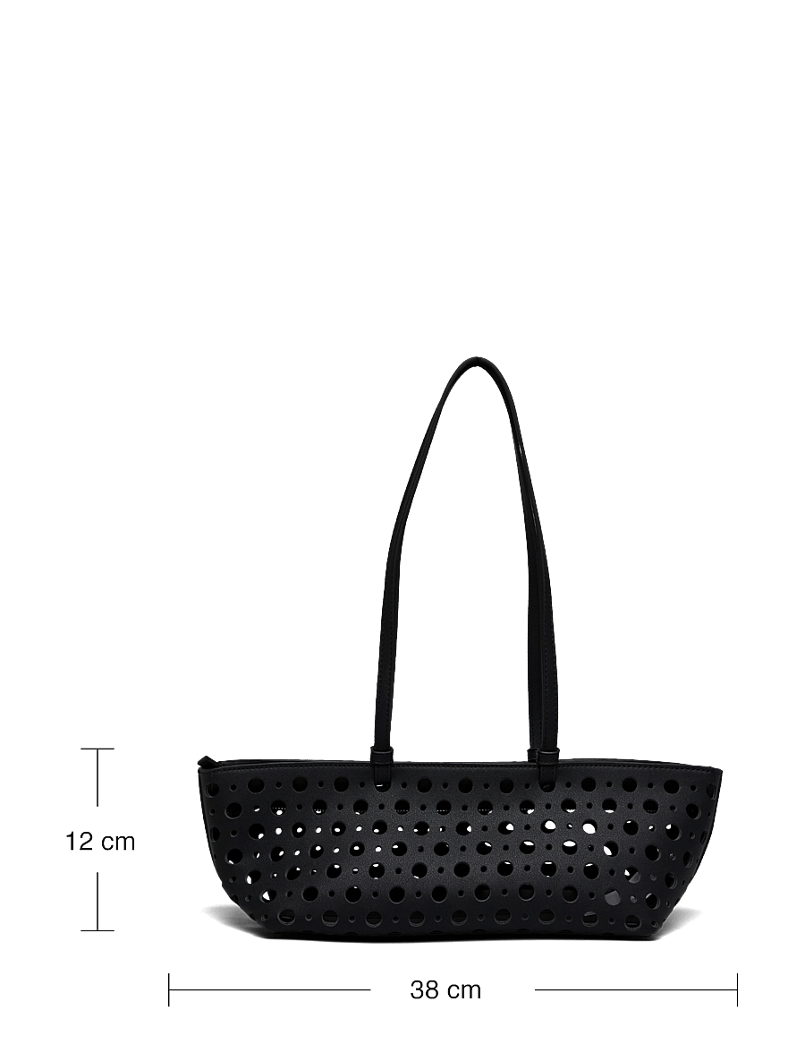 Mango - Die-cut shoulder bag - særlige begivenheder - black - 5