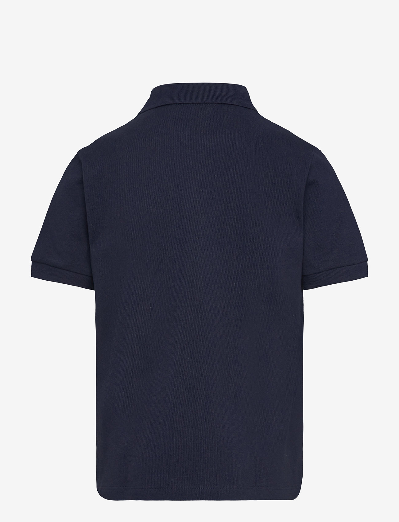 Mango - Short-sleeved cotton polo shirt - navy - 1