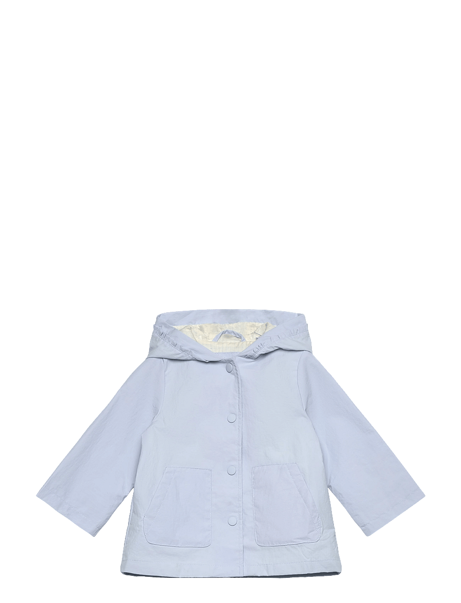 Mango - Raincoat hooded jacket - regnjackor - lt-pastel blue - 0