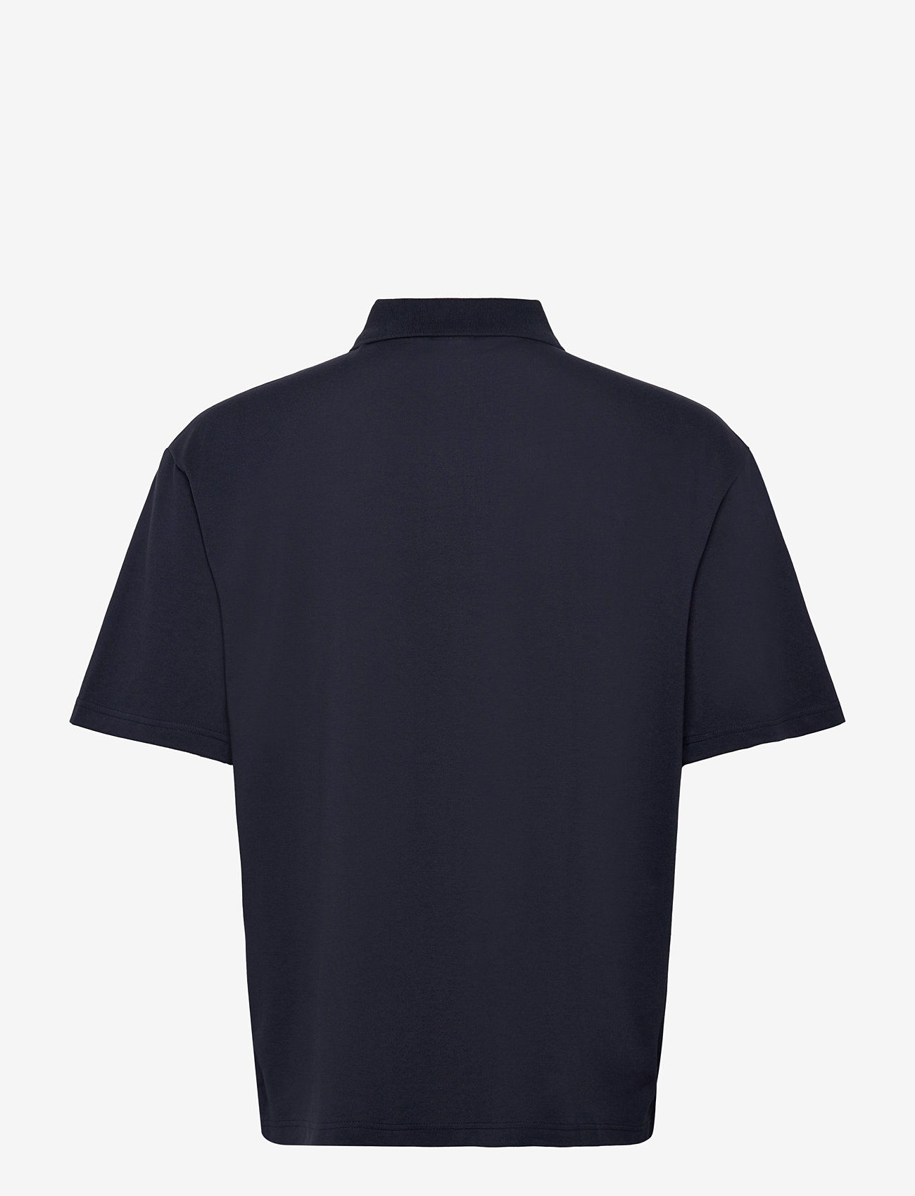 Mango - Relaxed-fit cotton piqué polo shirt - laveste priser - navy - 1