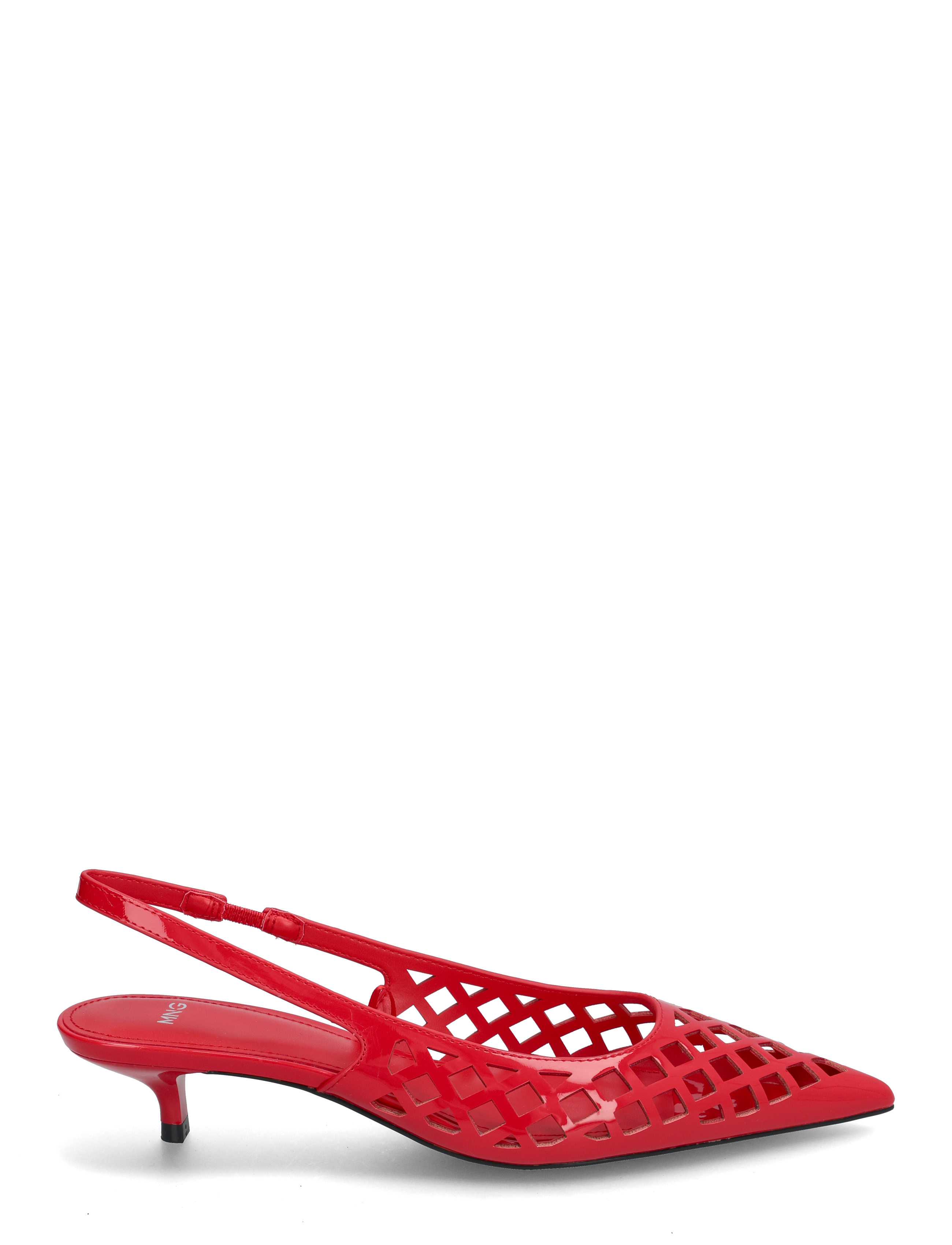 Mango - Die-cut kitten shoes - kvinnor - red - 2