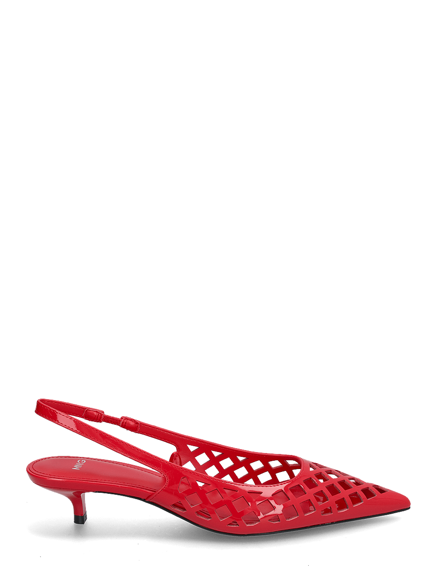 Mango - Die-cut kitten shoes - slingbacks mit absatz - red - 2