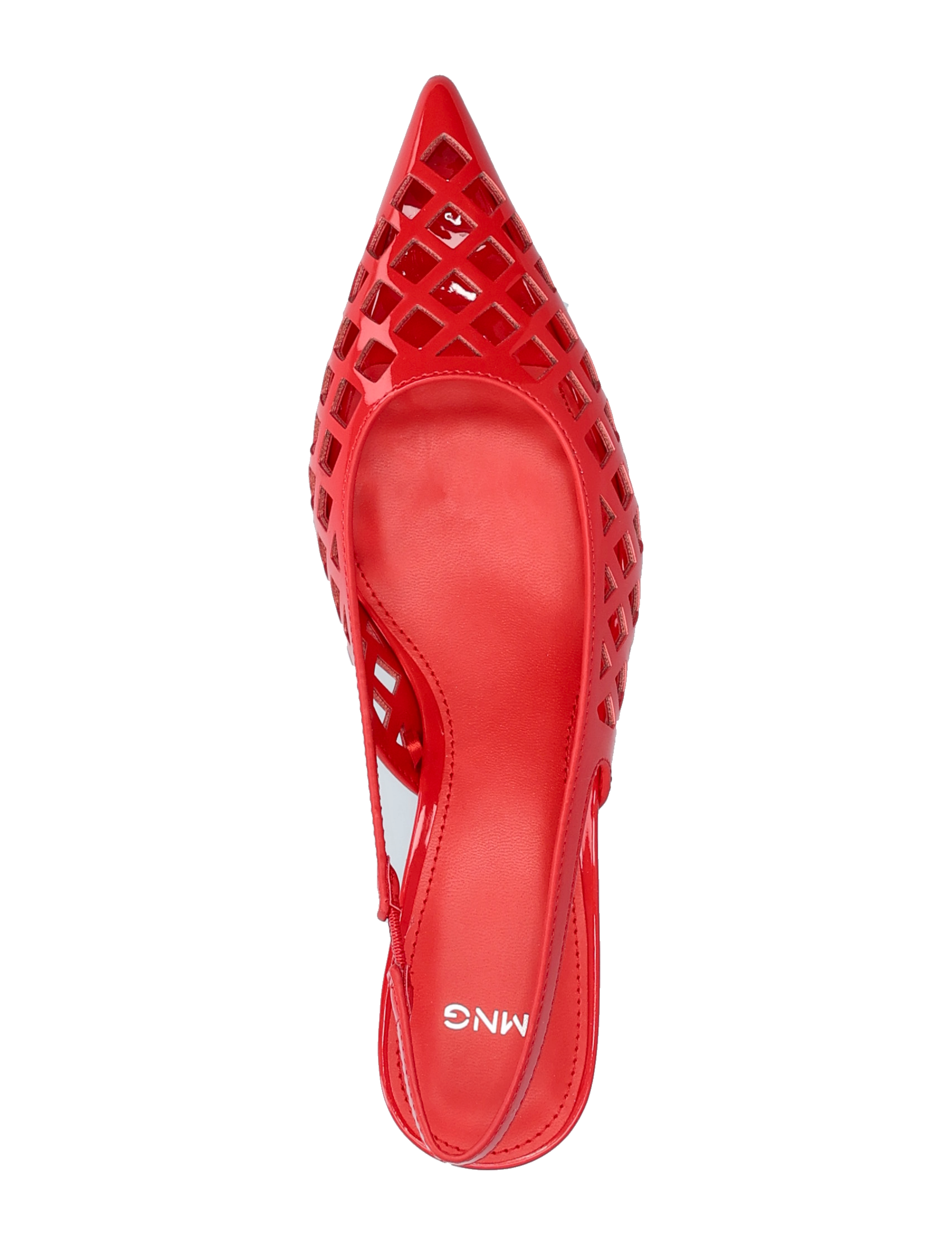 Mango - Die-cut kitten shoes - kvinnor - red - 4