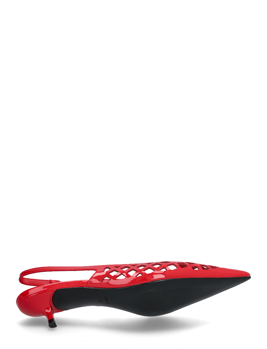 Mango - Die-cut kitten shoes - slingbacks mit absatz - red - 5