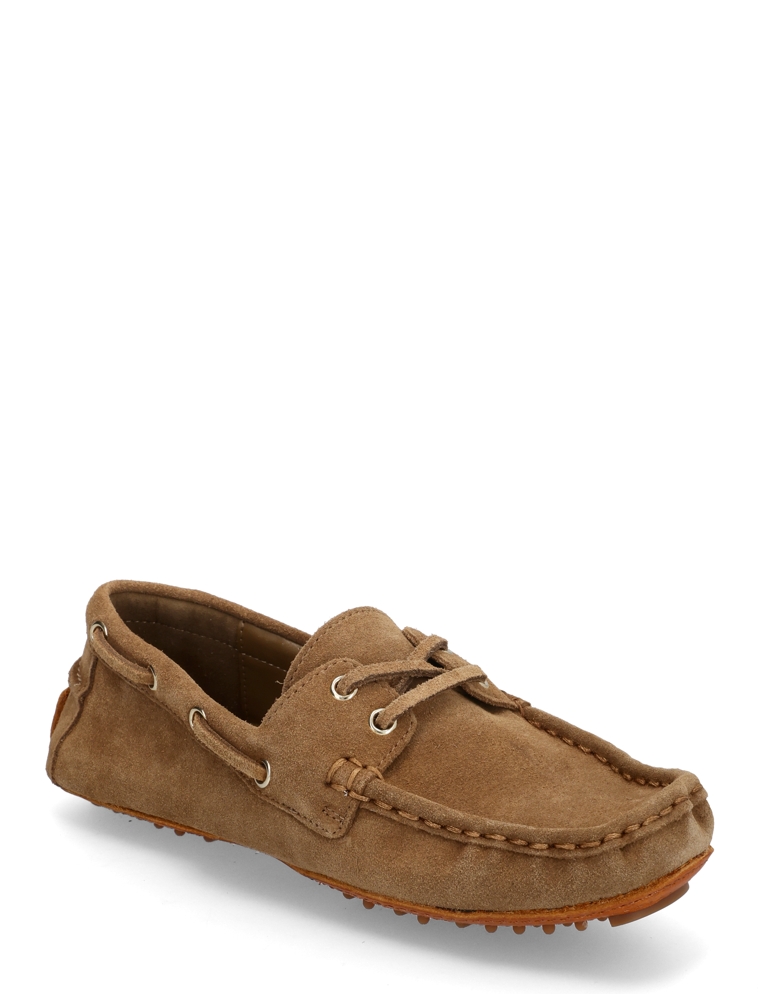 Mango Suede boat shoes with laces - Kampagne - MEDIUM BROWN / brown