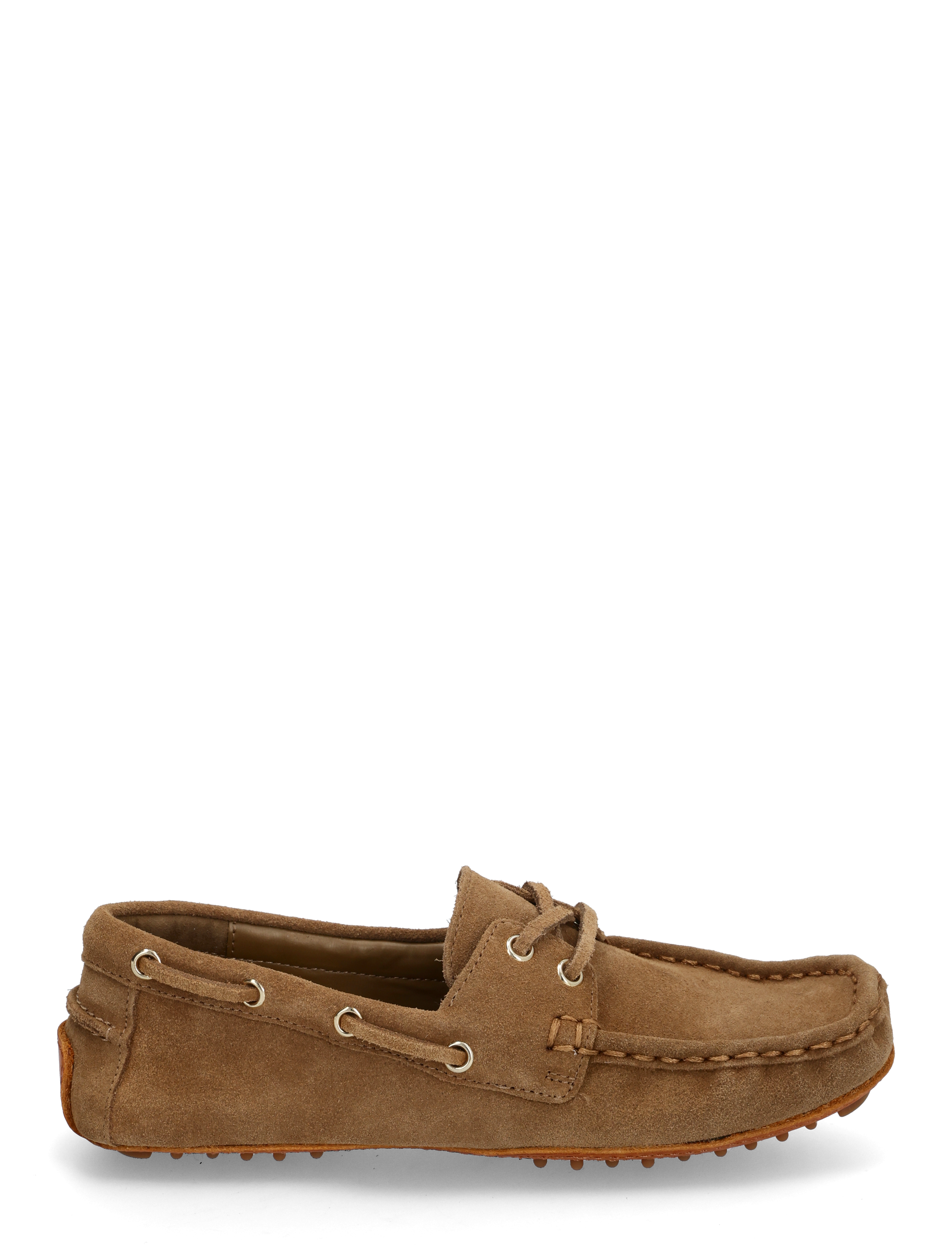 Mango - Suede boat shoes with laces - damen - medium brown - 2