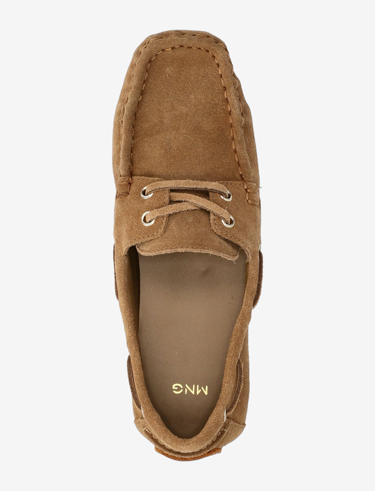Mango - Suede boat shoes with laces - sejlersko - medium brown - 4