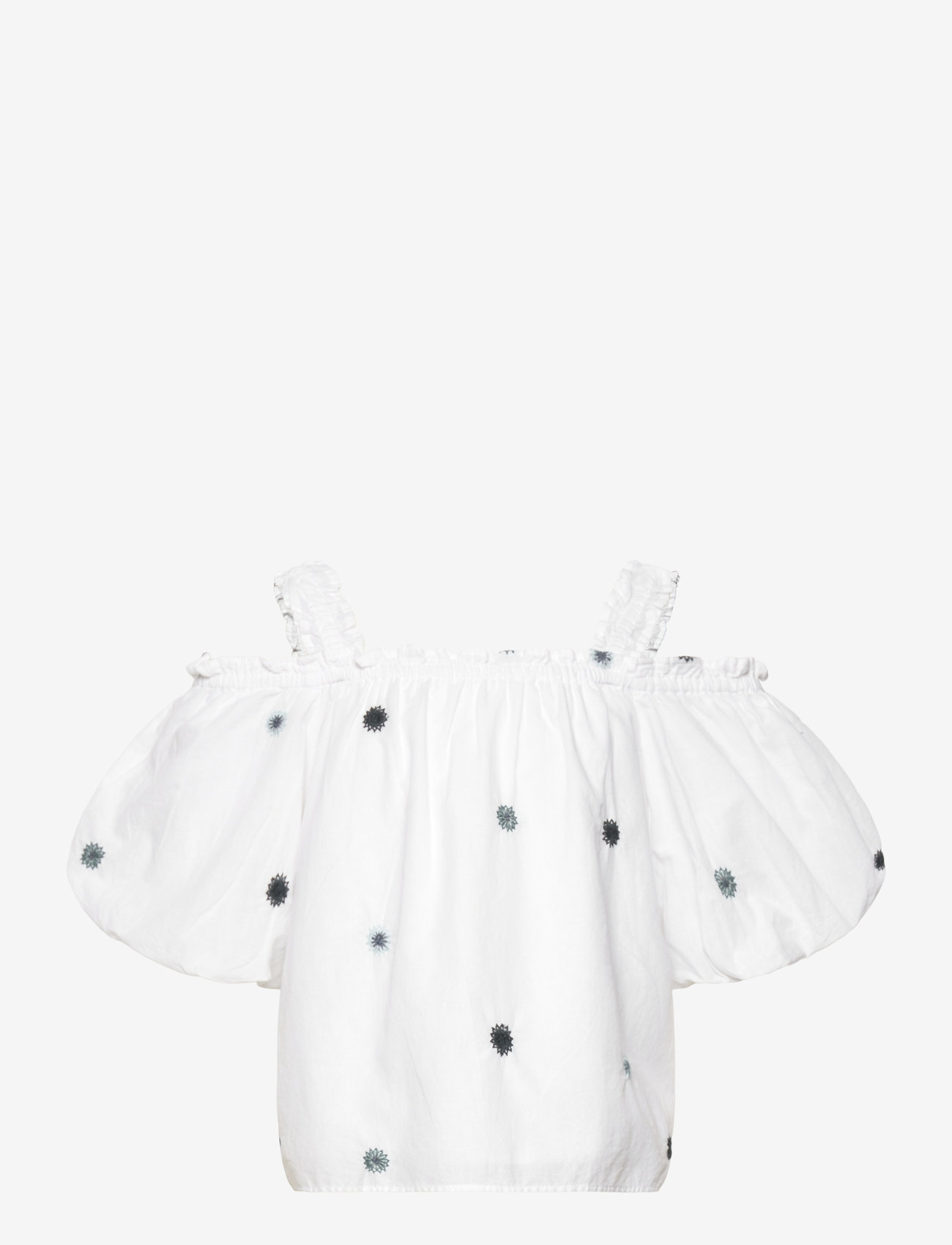Mango - Cotton blouse with embroidered details - die niedrigsten preise - white - 0