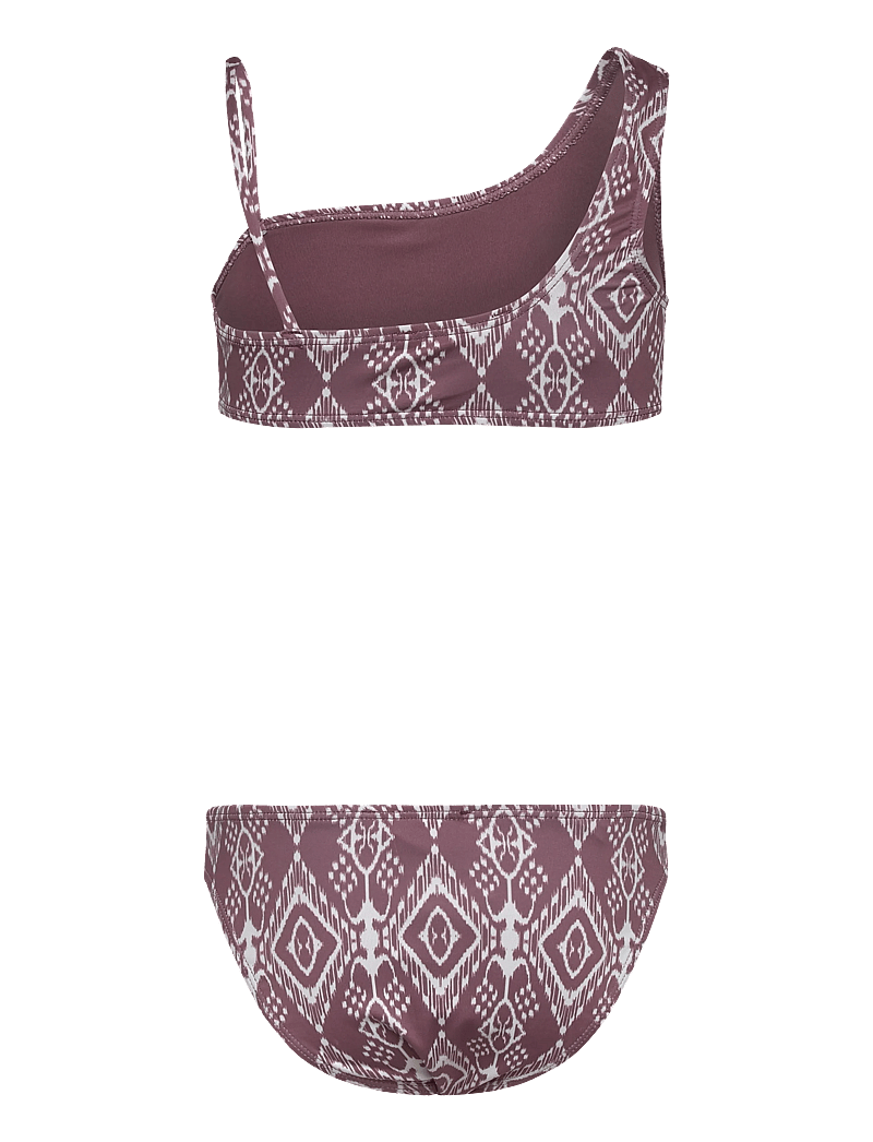 Mango - Bikini with ethnic print - bikinis - dark red - 1