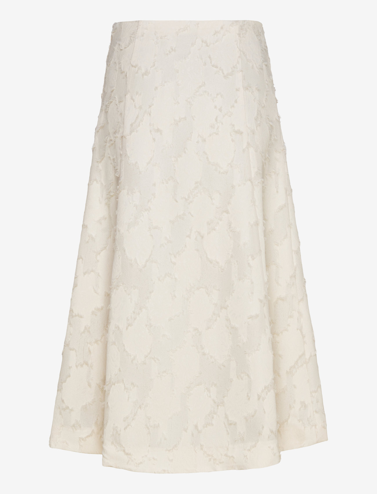 Mango - Textured flared skirt - midi-röcke - natural white - 1