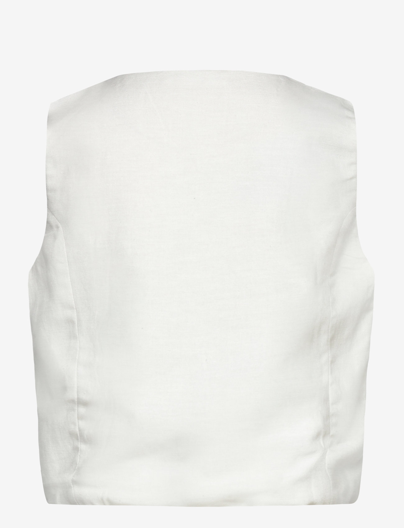Mango - Cropped waistcoat with buttons - die niedrigsten preise - white - 1