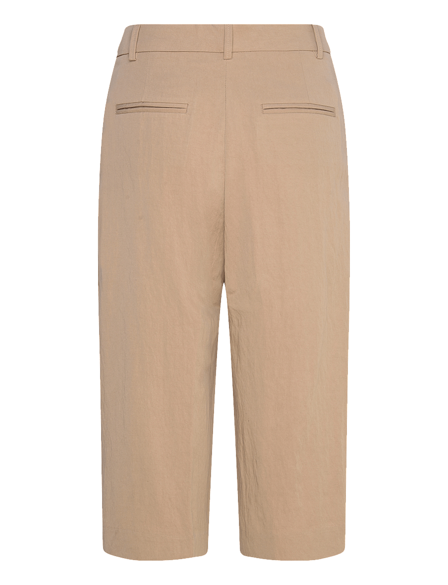 Mango - Lyocell pleated bermuda shorts - bermudashorts - light beige - 2