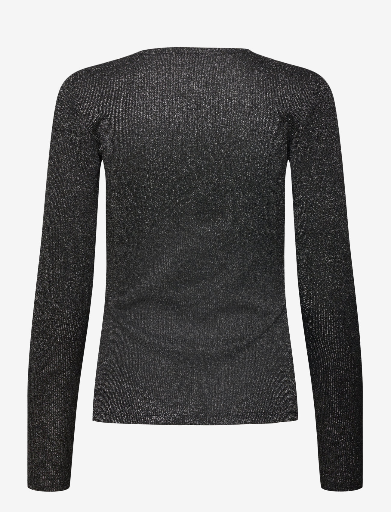 Mango - Lurex knitted t-shirt - black - 1