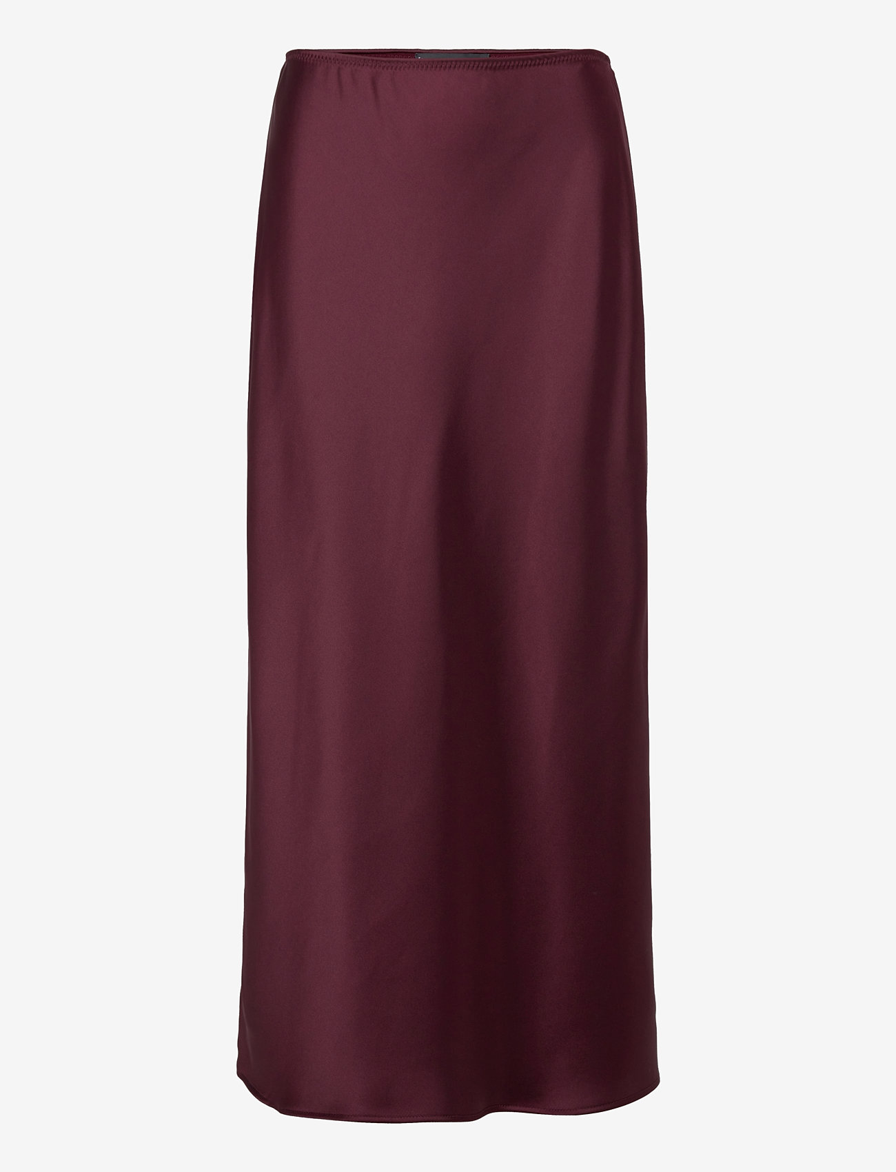 Mango - Midi satin skirt - dark red - 0