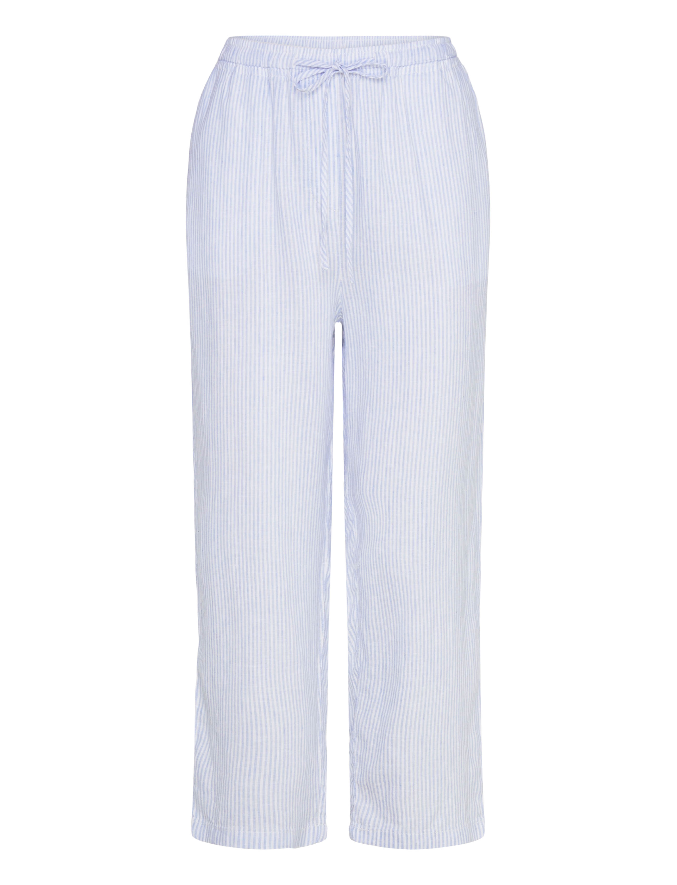 Mango Straight linen-blend trousers - Byxor - LT-PASTEL BLUE / blue