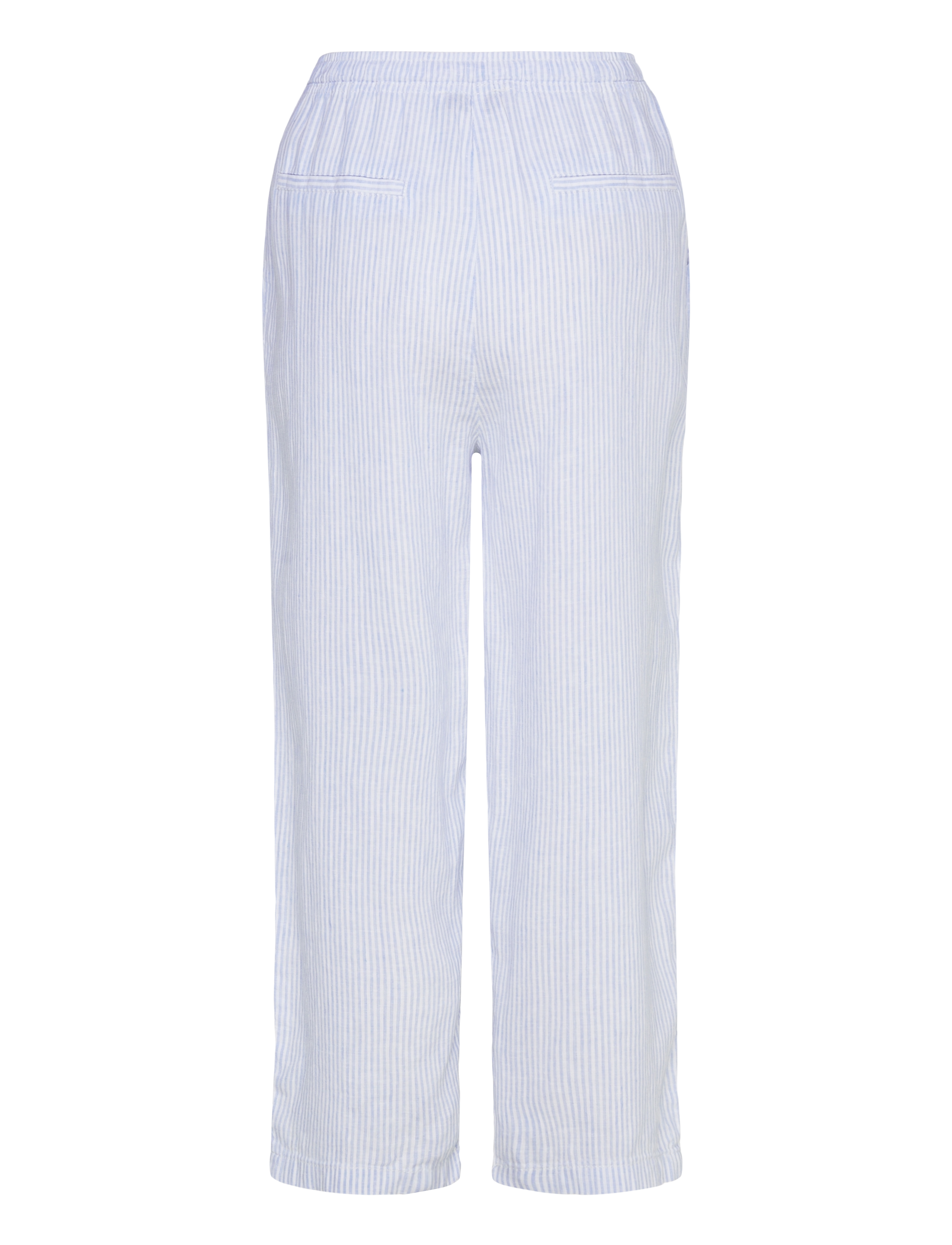 Mango - Straight linen-blend trousers - leinenhosen - lt-pastel blue - 1