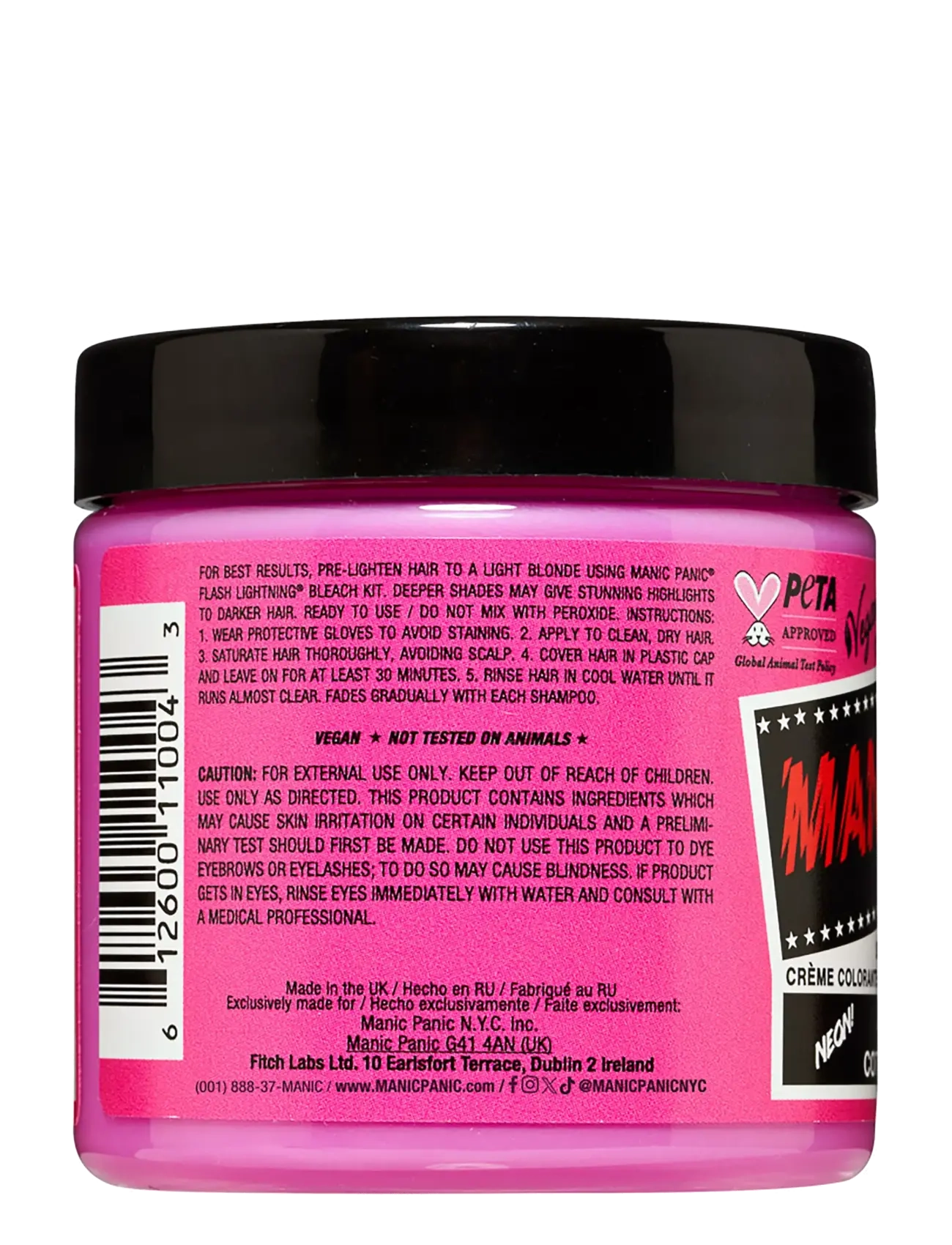 Manic Panic - Semi-permanent hair color - permanent hårfärg - cotton candy™ pink - 2