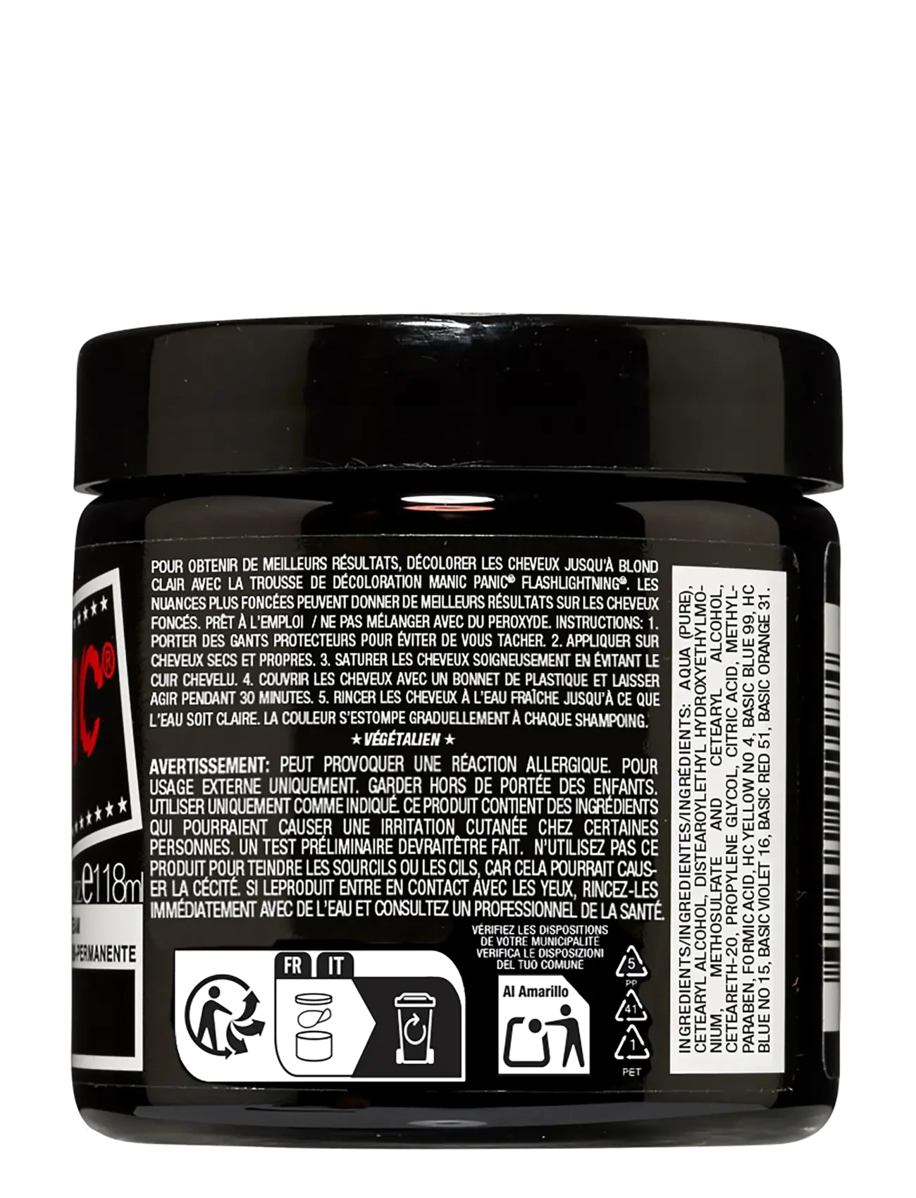 Manic Panic - Semi-permanent hair color - permanent hårfärg - raven™ - 1