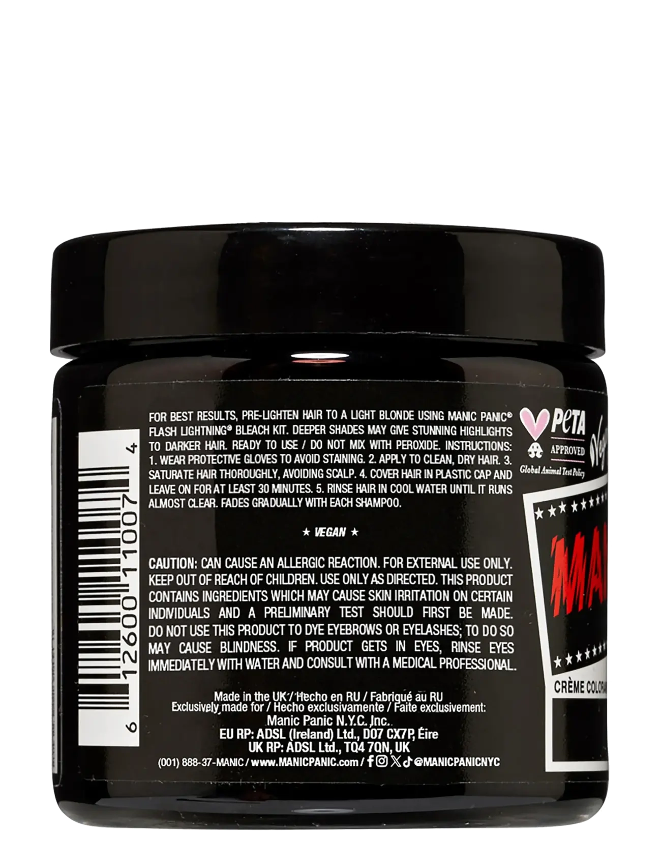 Manic Panic - Semi-permanent hair color - permanent hårfärg - raven™ - 2
