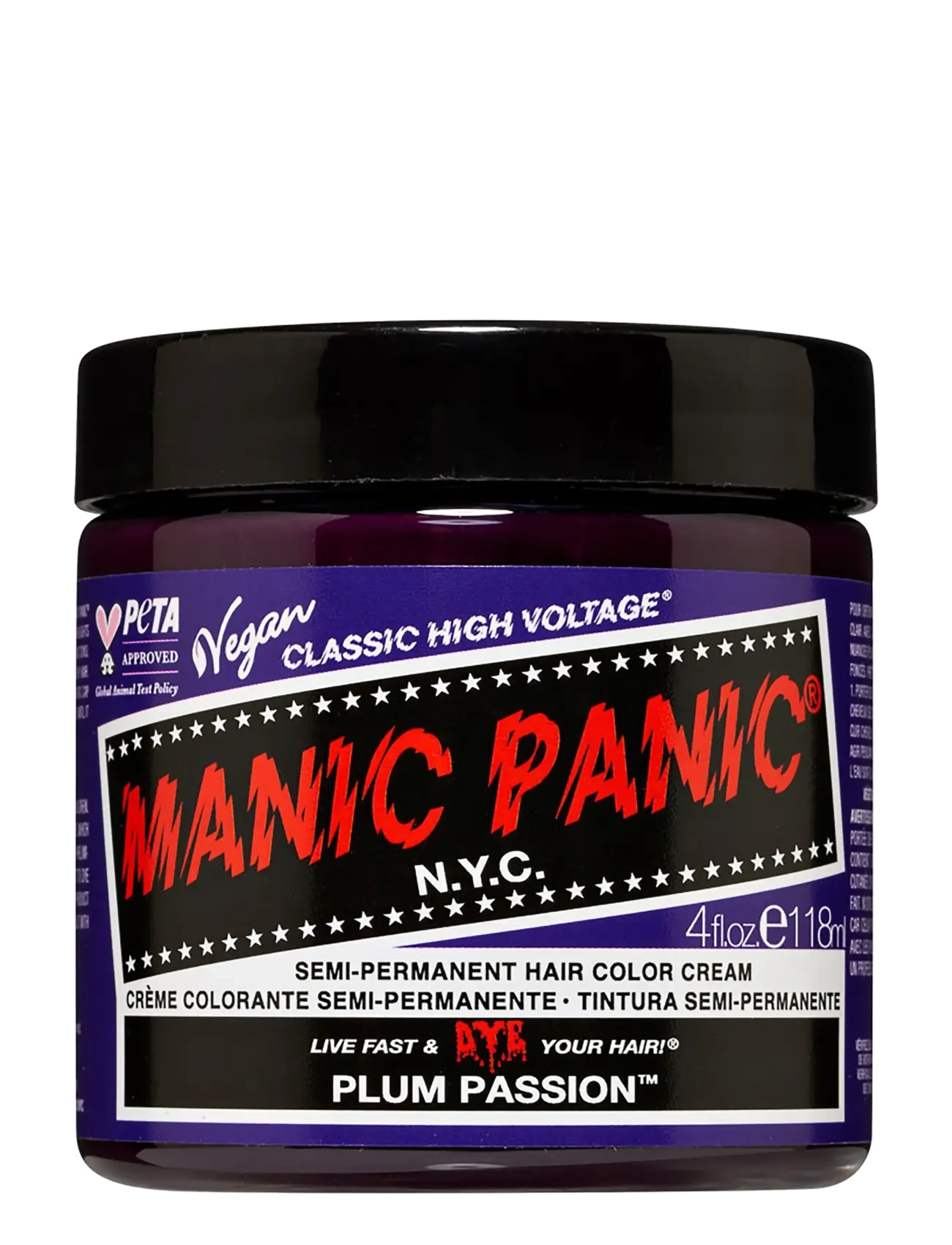 Manic Panic Semi-Permanent Hair Color, 118 ml, Purple, Hair Color > Permanent Hair Color, Dame