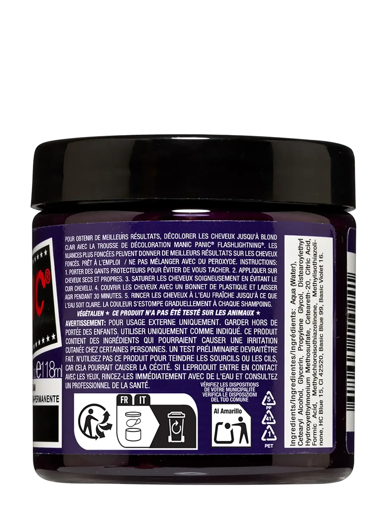 Manic Panic - Semi-permanent hair color - permanent hårfärg - purple haze® - 1