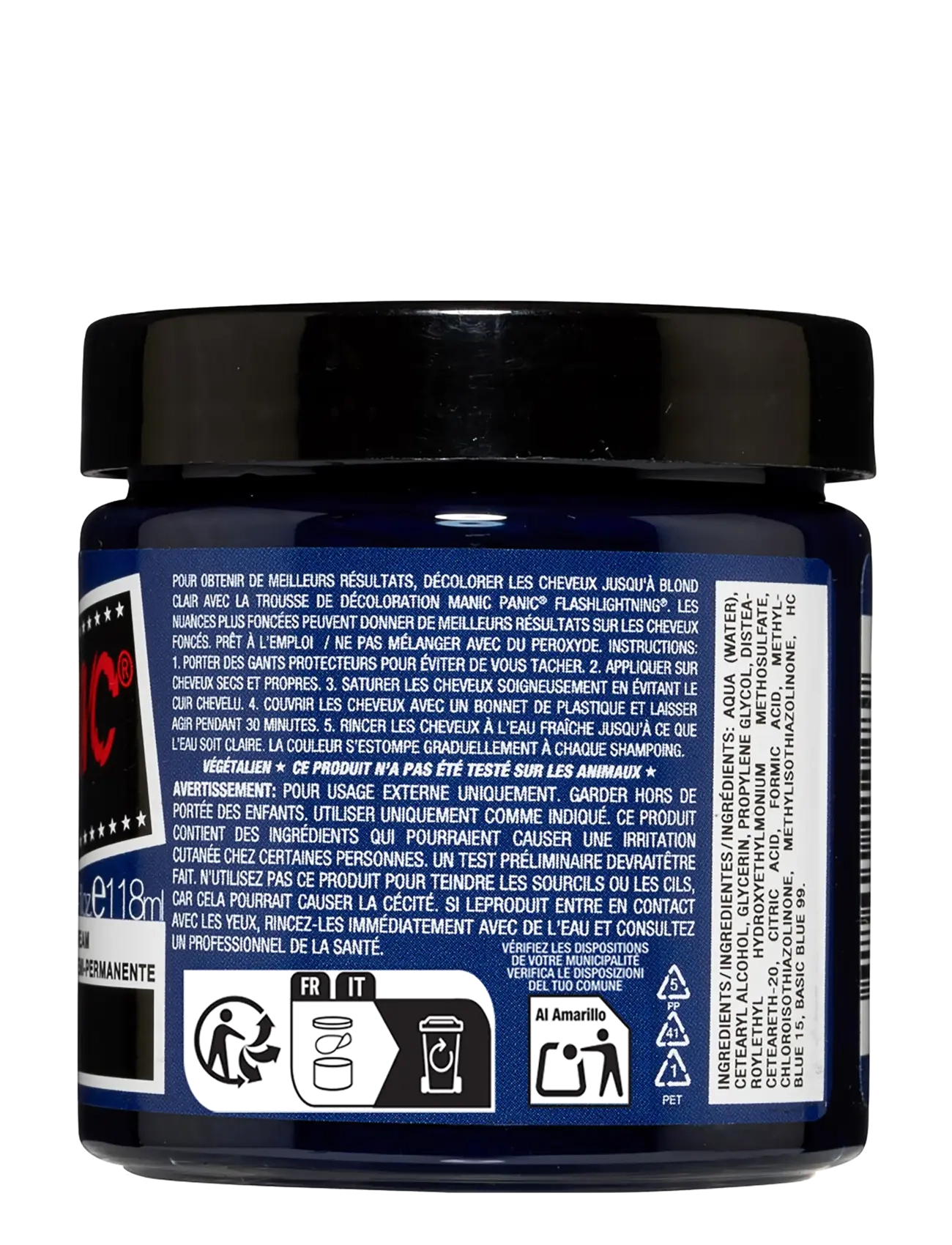 Manic Panic - Semi-permanent hair color - permanent hårfärg - shocking™ blue - 1