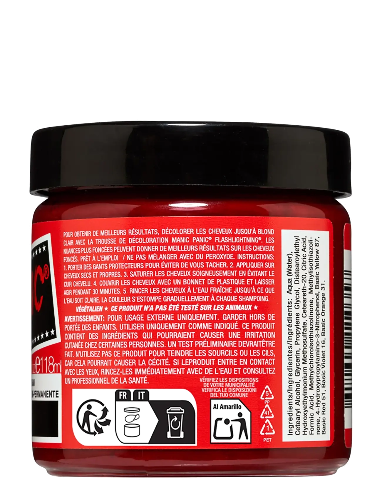 Manic Panic - Semi-permanent hair color - permanent hårfärg - rock 'n' roll® red - 1