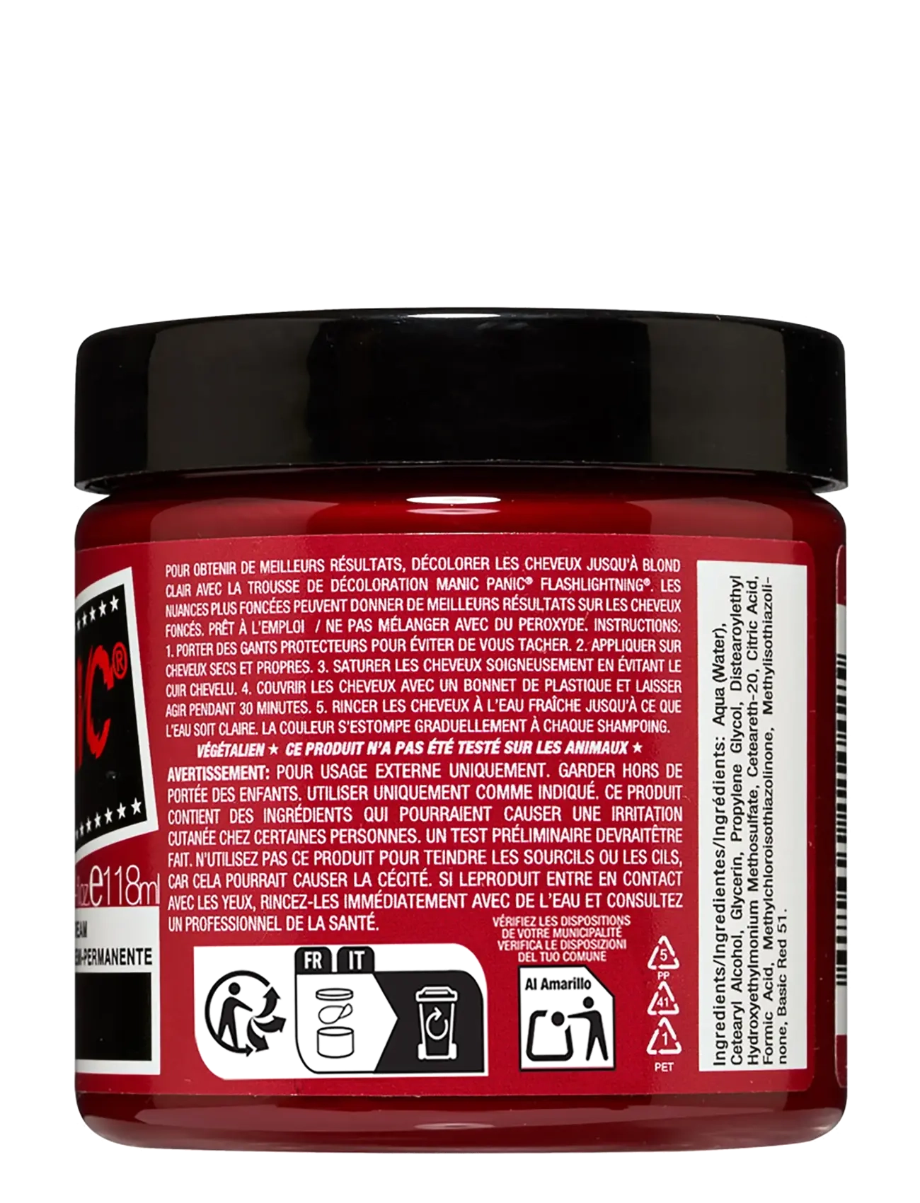 Manic Panic - Semi-permanent hair color - permanent hårfarve - vampire's kiss™ - 1