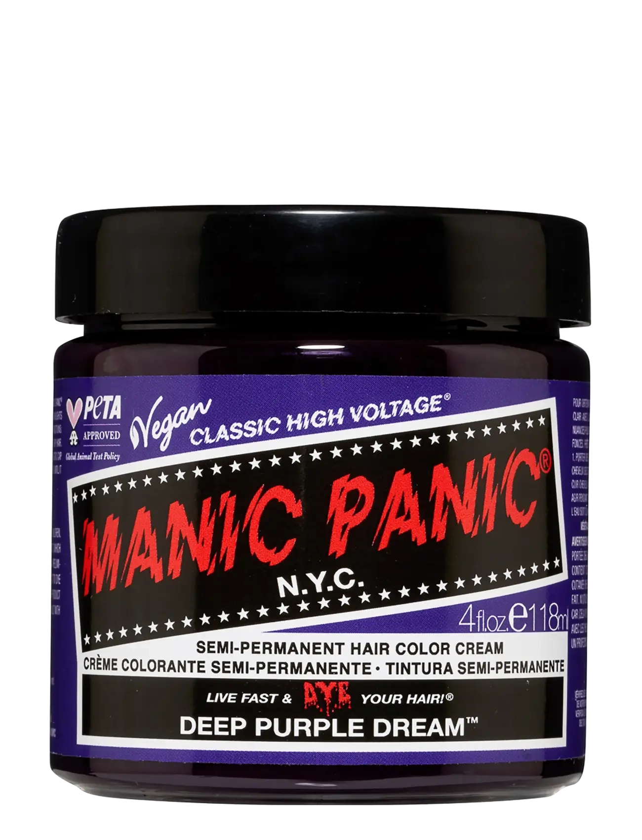 Manic Panic Semi-Permanent Hair Color, 118 ml, Purple, Hair Color > Permanent Hair Color, Dame