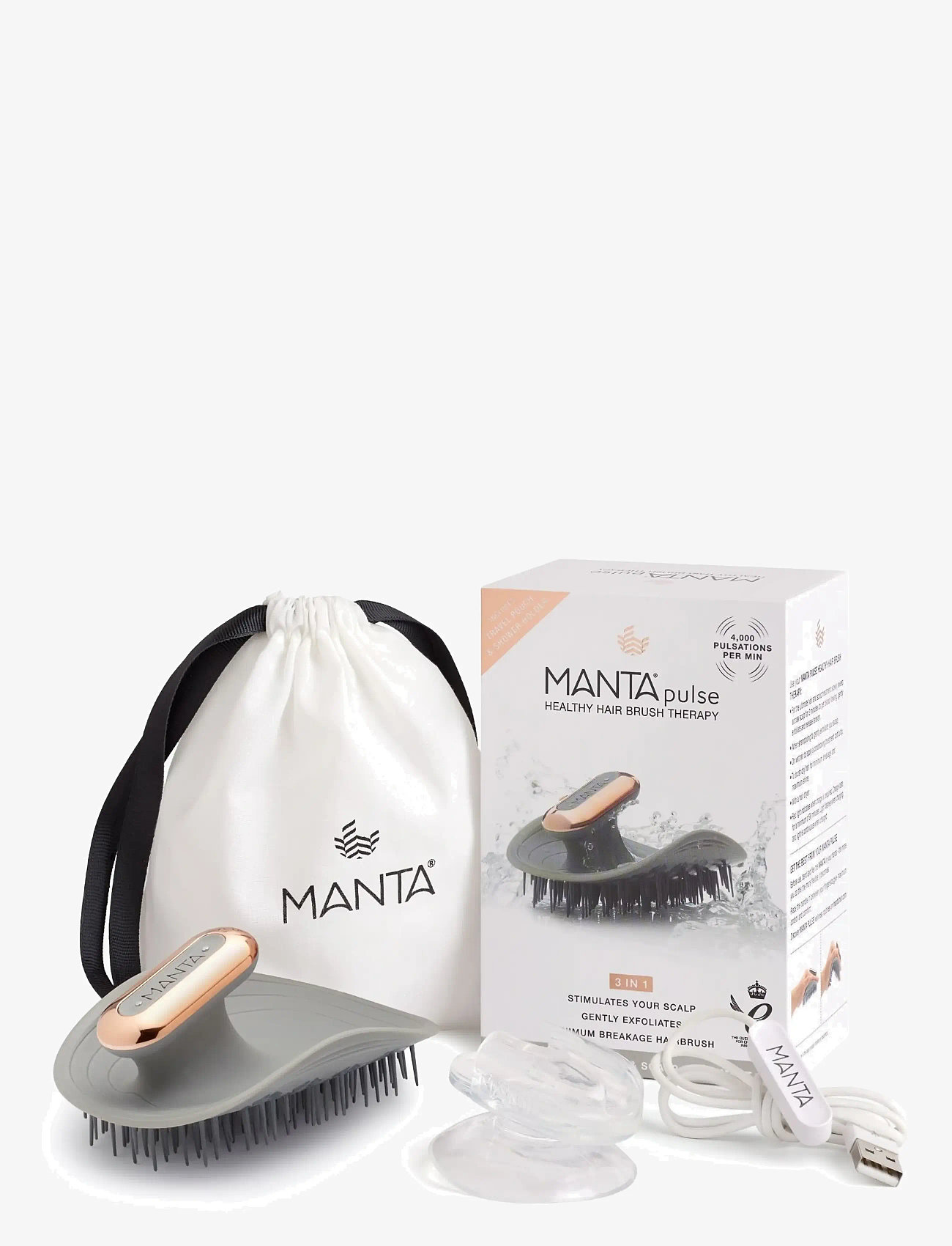 Manta - Pulse Grey / Rose Gold - udredningsbørster - grey / rose gold - 3