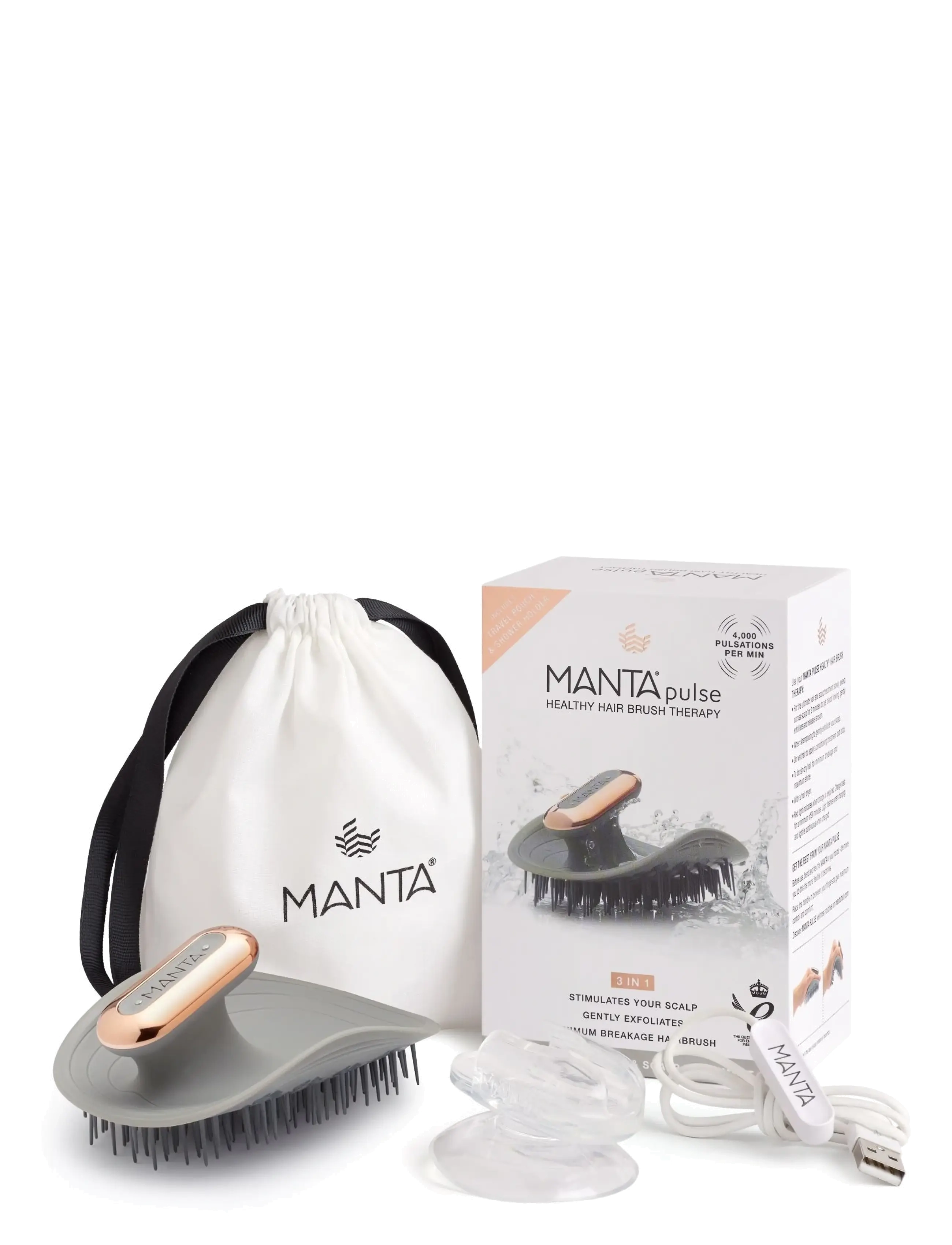 Manta - Pulse Grey / Rose Gold - hår - grey / rose gold - 3