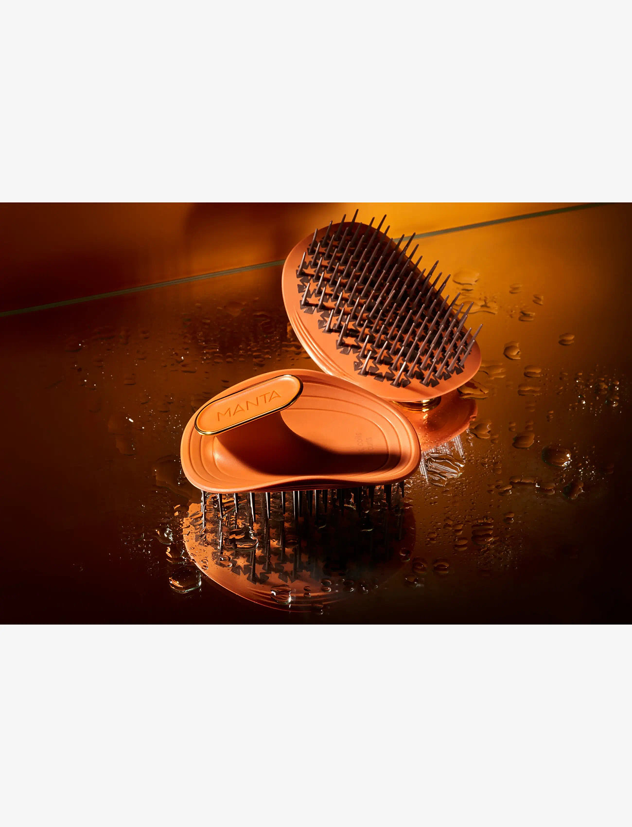 Manta - Kinks, Coils & Curls Amber Orange - udredningsbørster - orange - 1