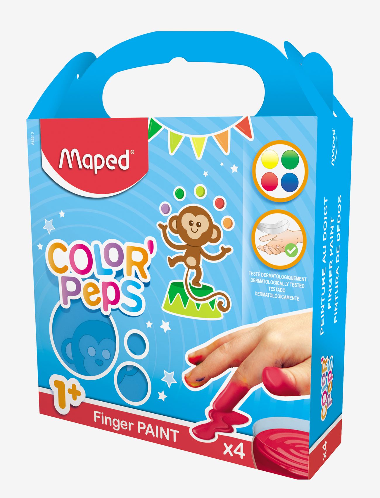 Maped - Fingermaling, "Color'Peps", x4 MF - multi coloured - 2