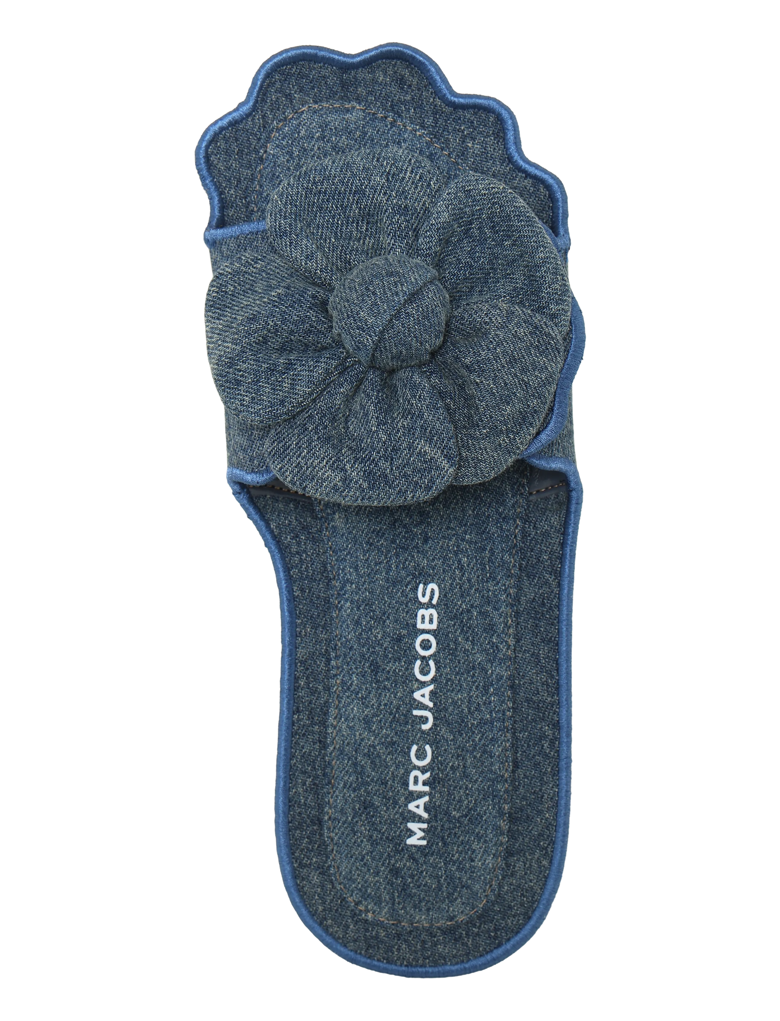 Marc Jacobs - THE DAISY SANDAL - flache pantoletten - medium wash indigo - 3