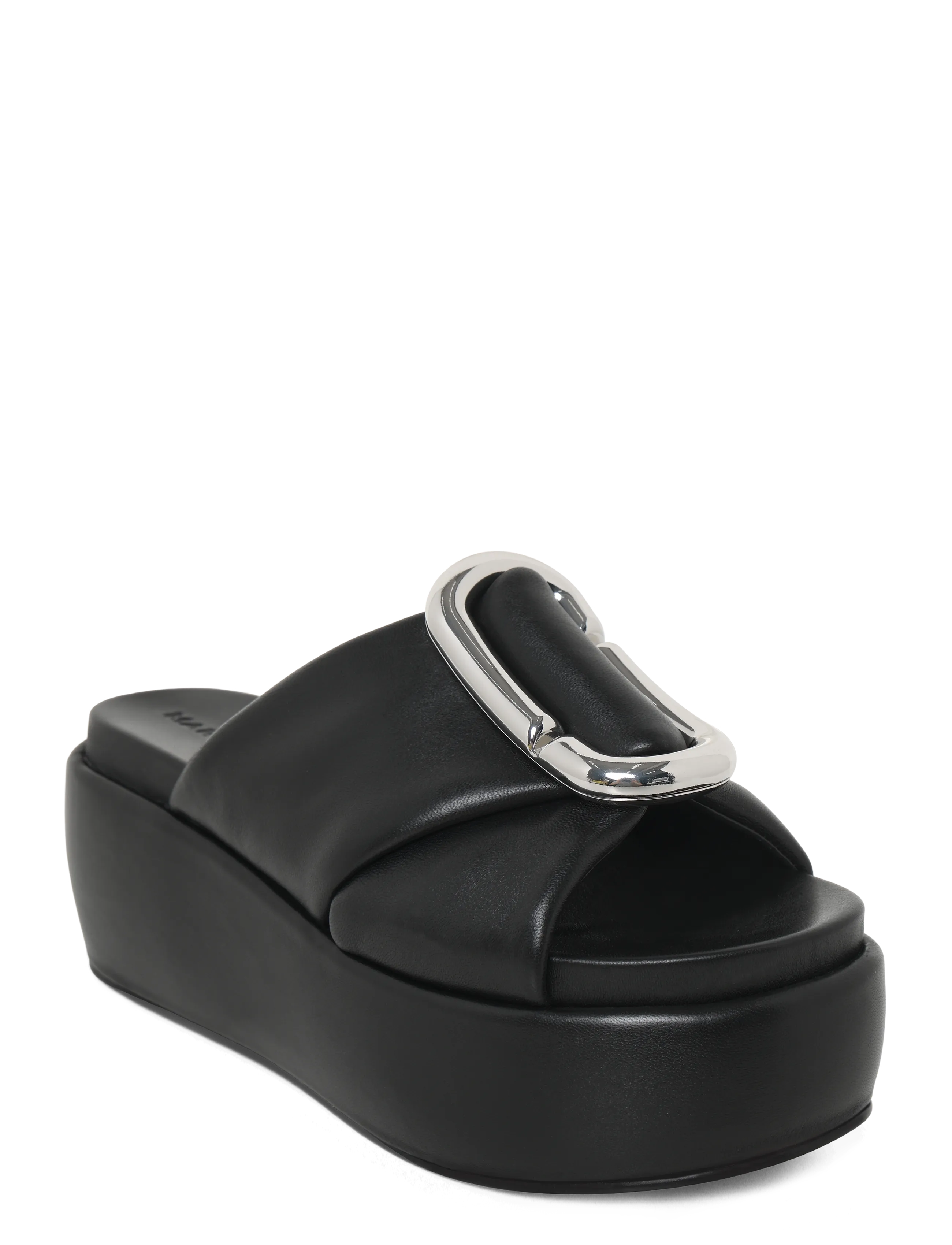 Marc Jacobs The Platform Sandal, Kvinder, Spænde Plateau Sandal, Sort, Str: 40