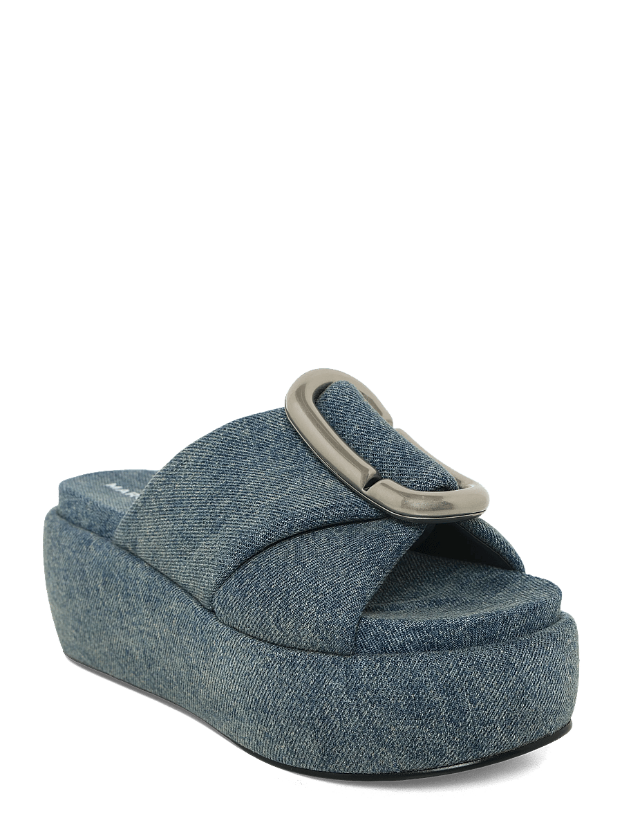 Marc Jacobs - THE PLATFORM SANDAL - platformsandaler - medium wash indigo - 0