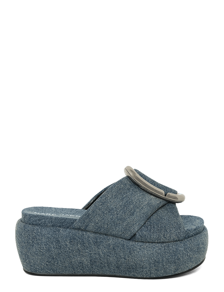 Marc Jacobs - THE PLATFORM SANDAL - platformsandaler - medium wash indigo - 2