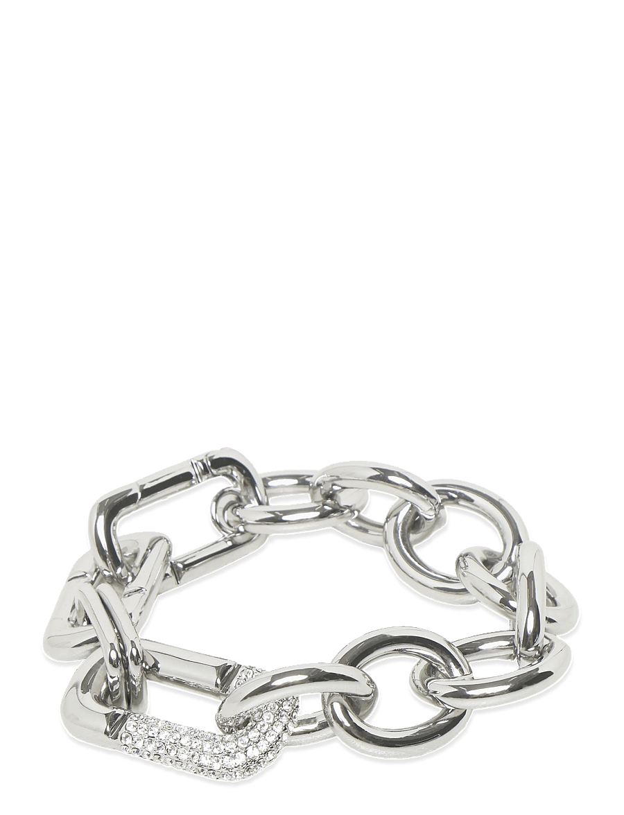 Marc Jacobs - POP J MARC PAVE BRACELET - kettenarmbänder - silver/crystal - 0