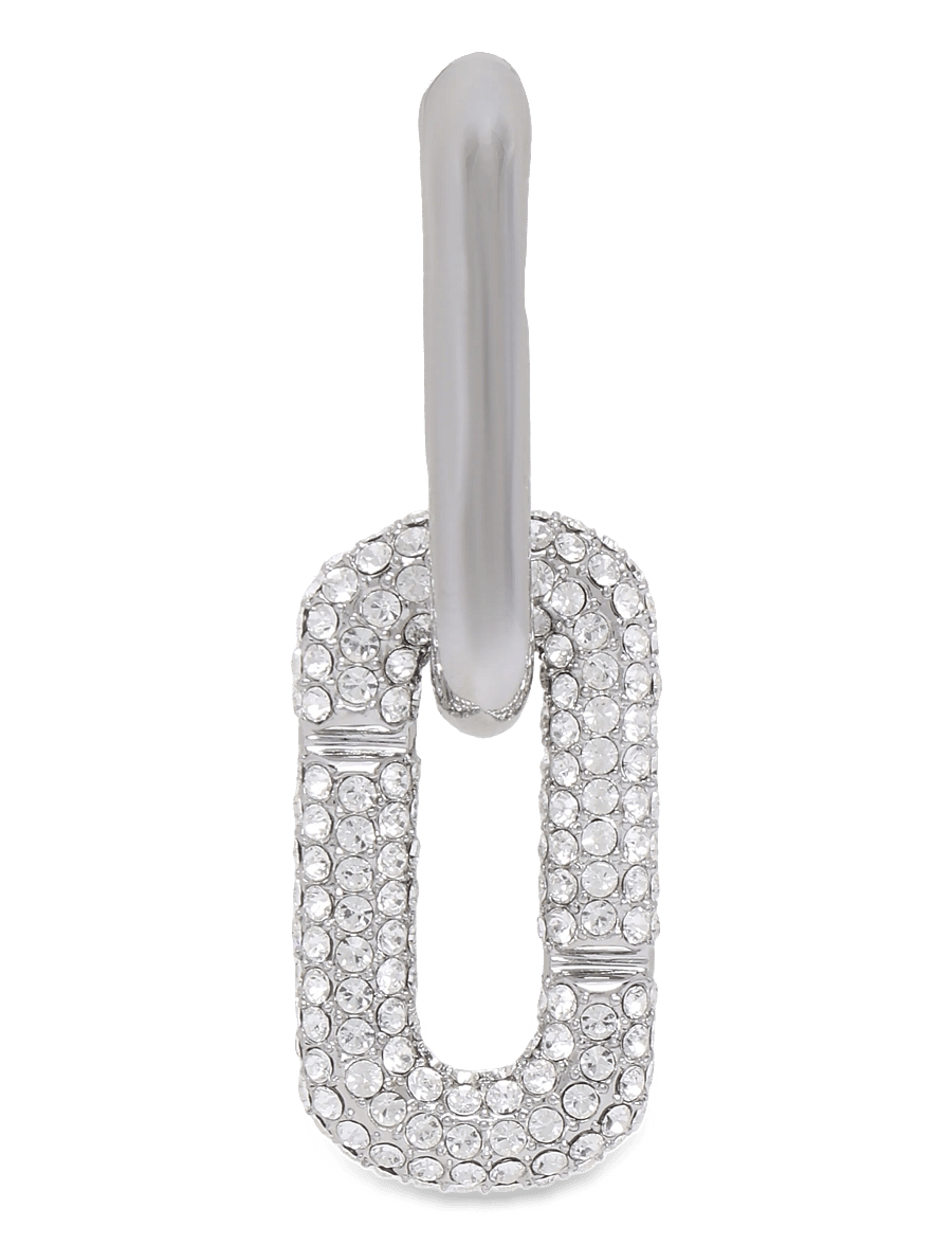Marc Jacobs - POP J MARC PAVE DROP EARRINGS - ohrhänger - silver/crystal - 2