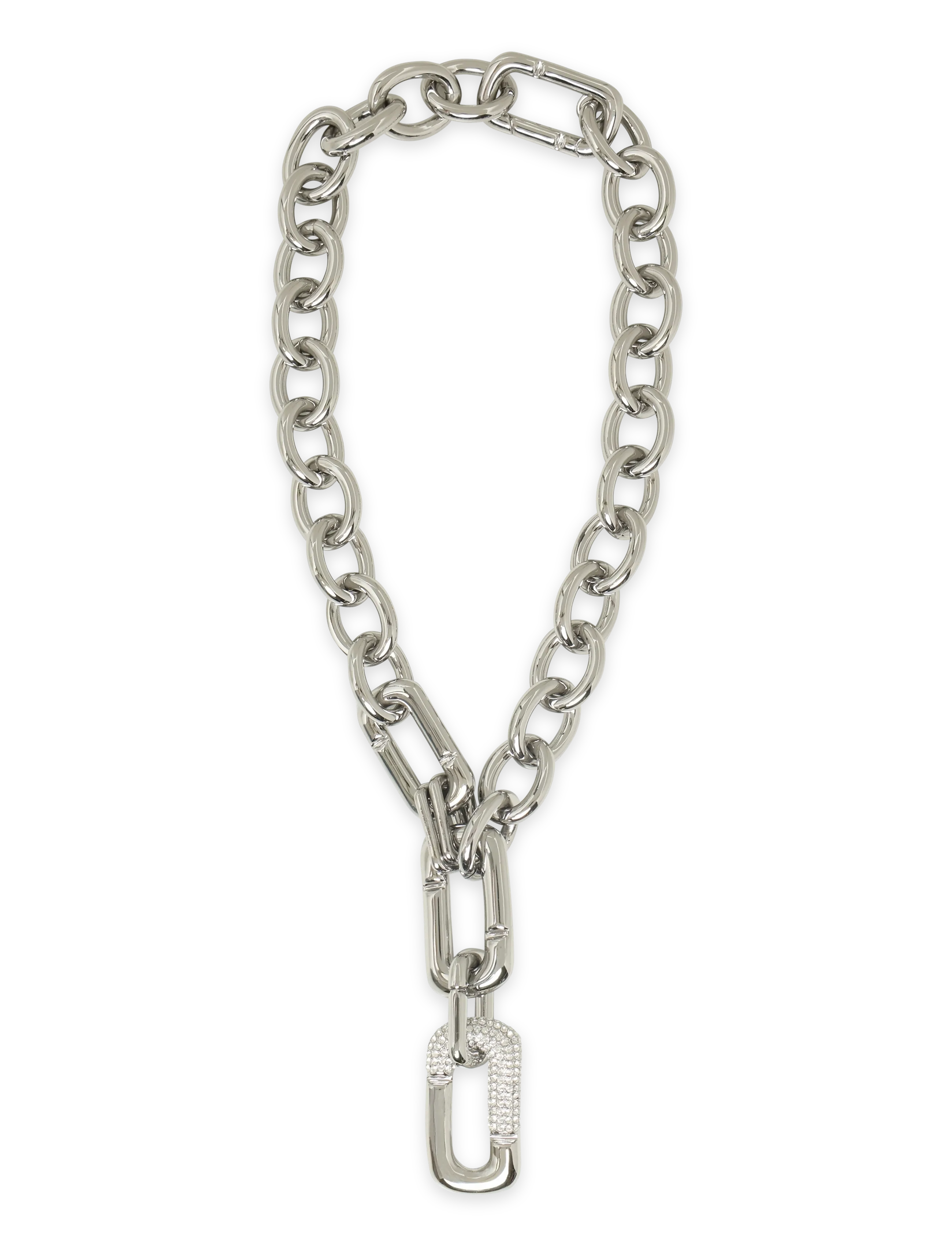 Marc Jacobs - POP J MARC STATEMENT NECKLACE - statement-ketten - silver/crystal - 1